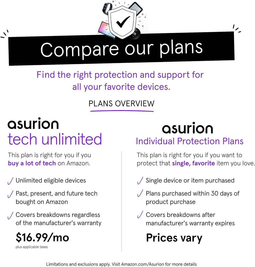 ASURION 3 Year Office Equipment Protection Plan ($175 - $199.99)