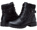 Vepose Women's Combat Ankle Boots Lace up Comfortable Short Booties Low Heel