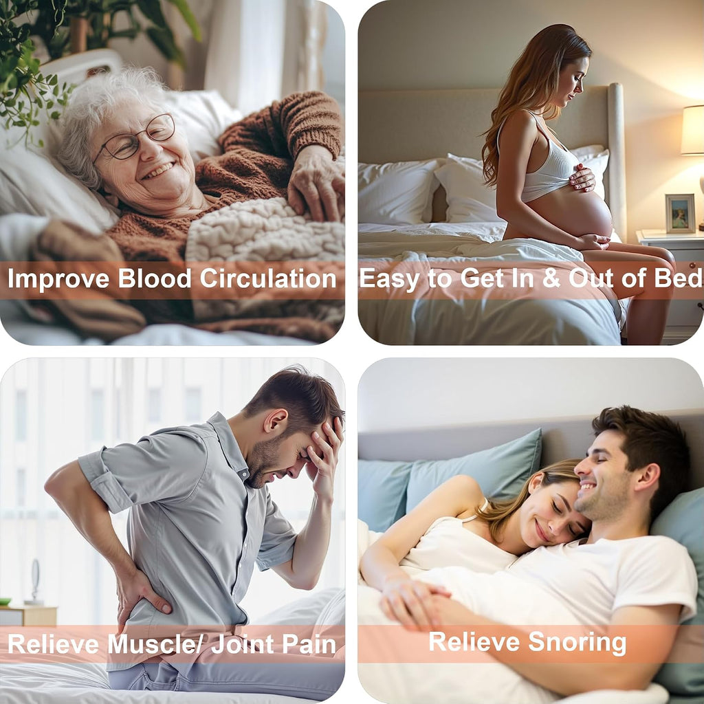 GOLDORO King Size Adjustable Bed Frame, Electric Bed Base, Wireless Remote Control, Whisper Quiet Durable Motor, Independent Head and Foot Incline, Padded Edge