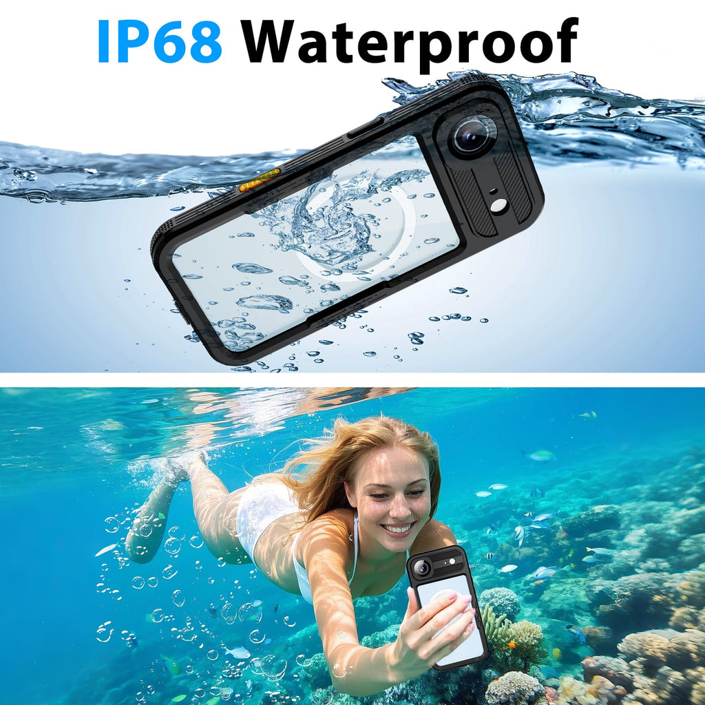 iPhone 13 Pro Case, Waterproof & Shockproof Phone Case, Full Protection, IP68, 6.1 Inch, Black