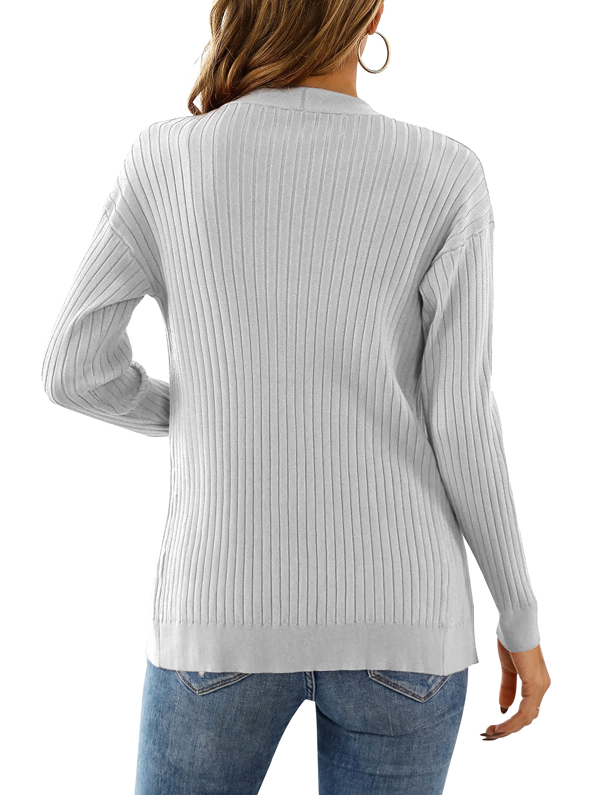 LIENRIDY Women's Knit Cardigan Long Sleeve Button Down Sweater Lightweight Cardigans, S-XL