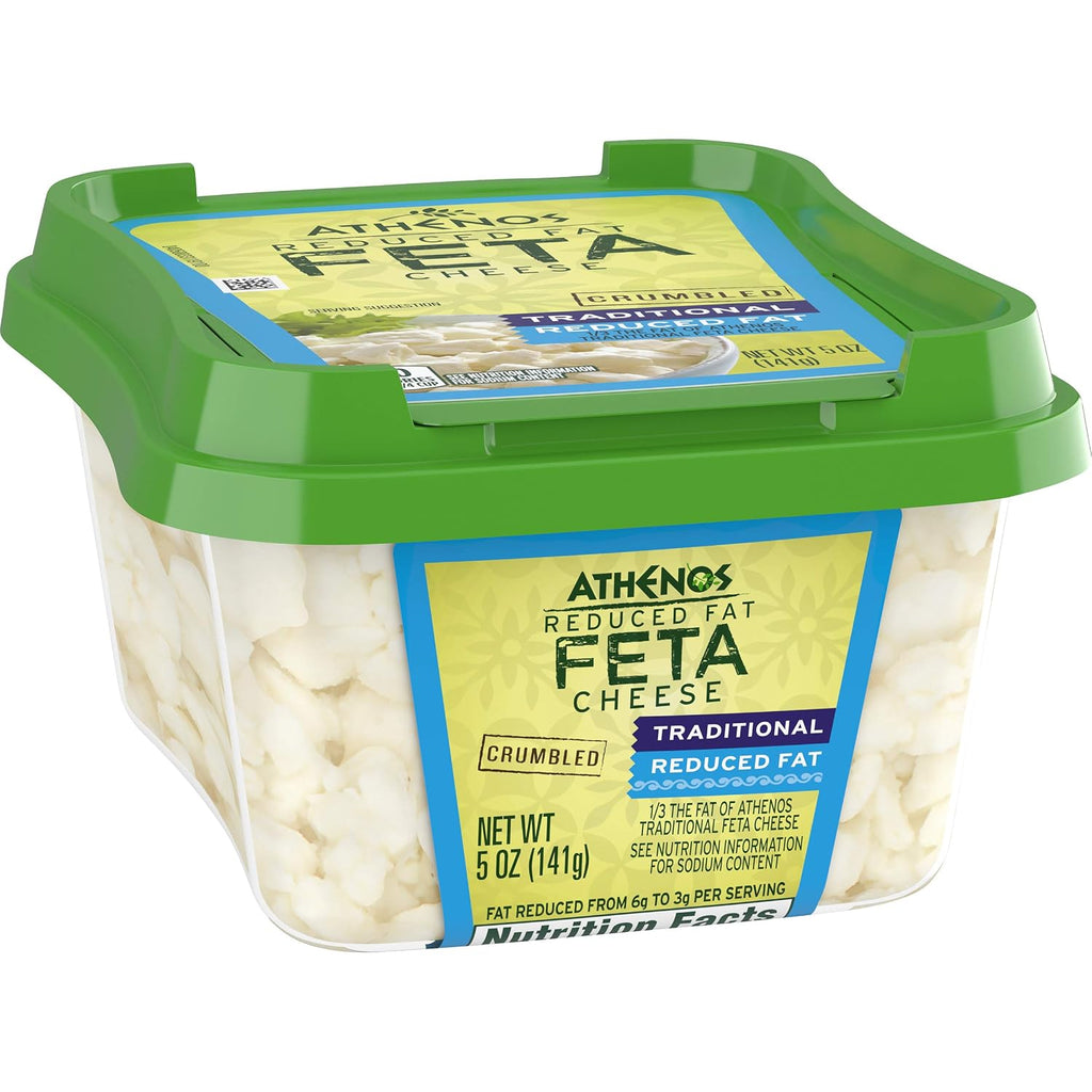 Athenos Traditional Reduced Fat Crumbled Feta Cheese (5 oz Tub)