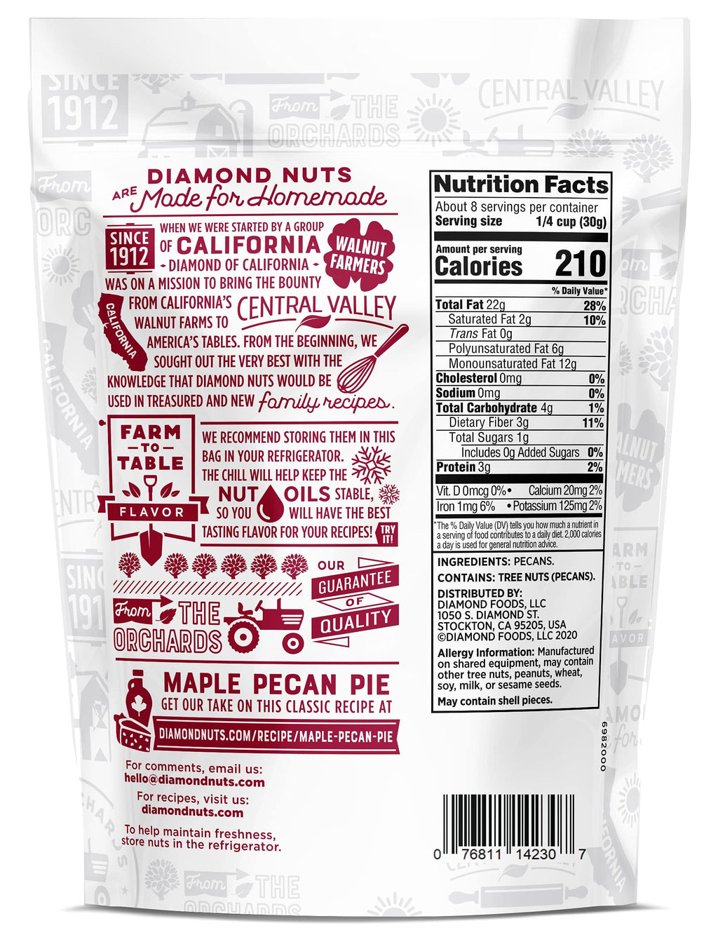 Diamond of California Chopped Walnuts 8 oz