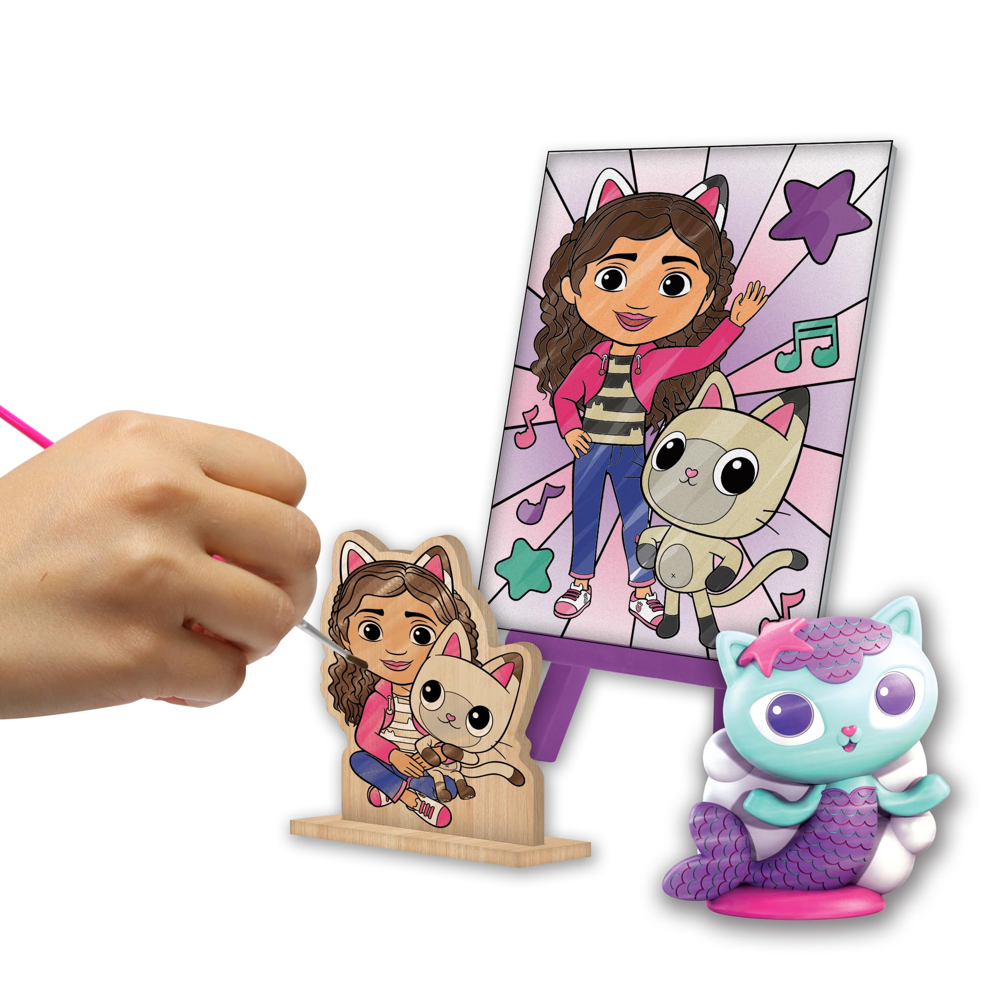 Tara Toys Gabby's Dollhouse 5-in-1 Creativity Tub Multi-Activity Art Kit for Kids with Coloring, Stamps, Stickers, and Fun Craft Materials Great Gift for Girls Ages 3+