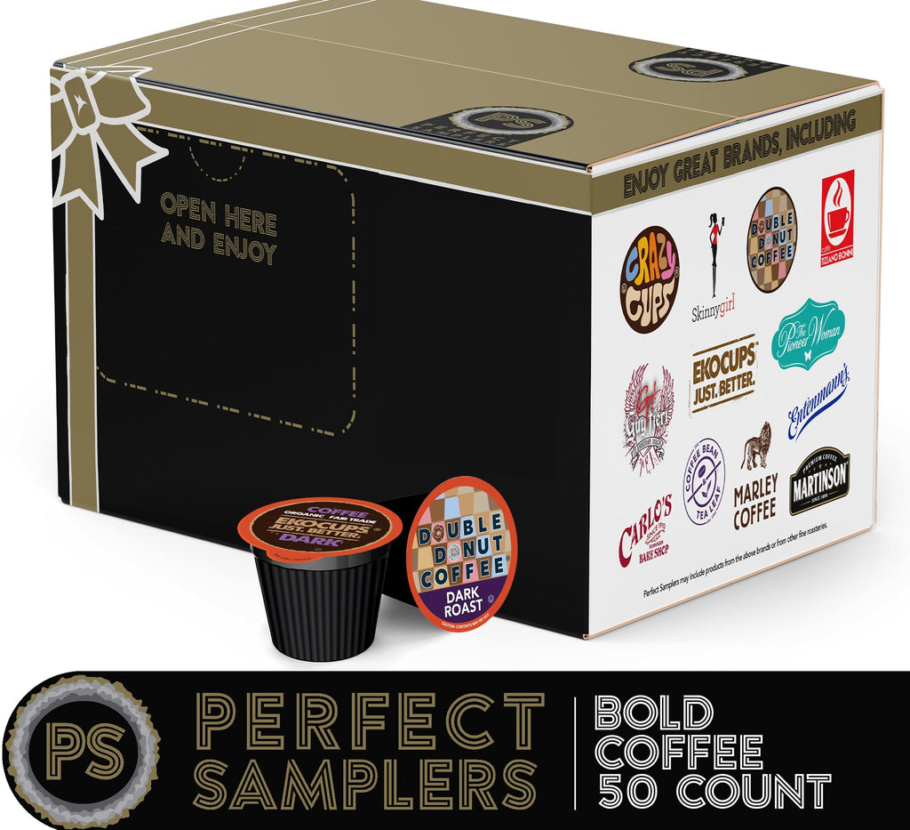 Coffee Variety Sampler, Including Dark Roast, Medium Roast, & Flavored Coffee Pods Variety Pack for Keurig K Cups Machines, Perfect Gift Set, 40 Count(Pack of 1)