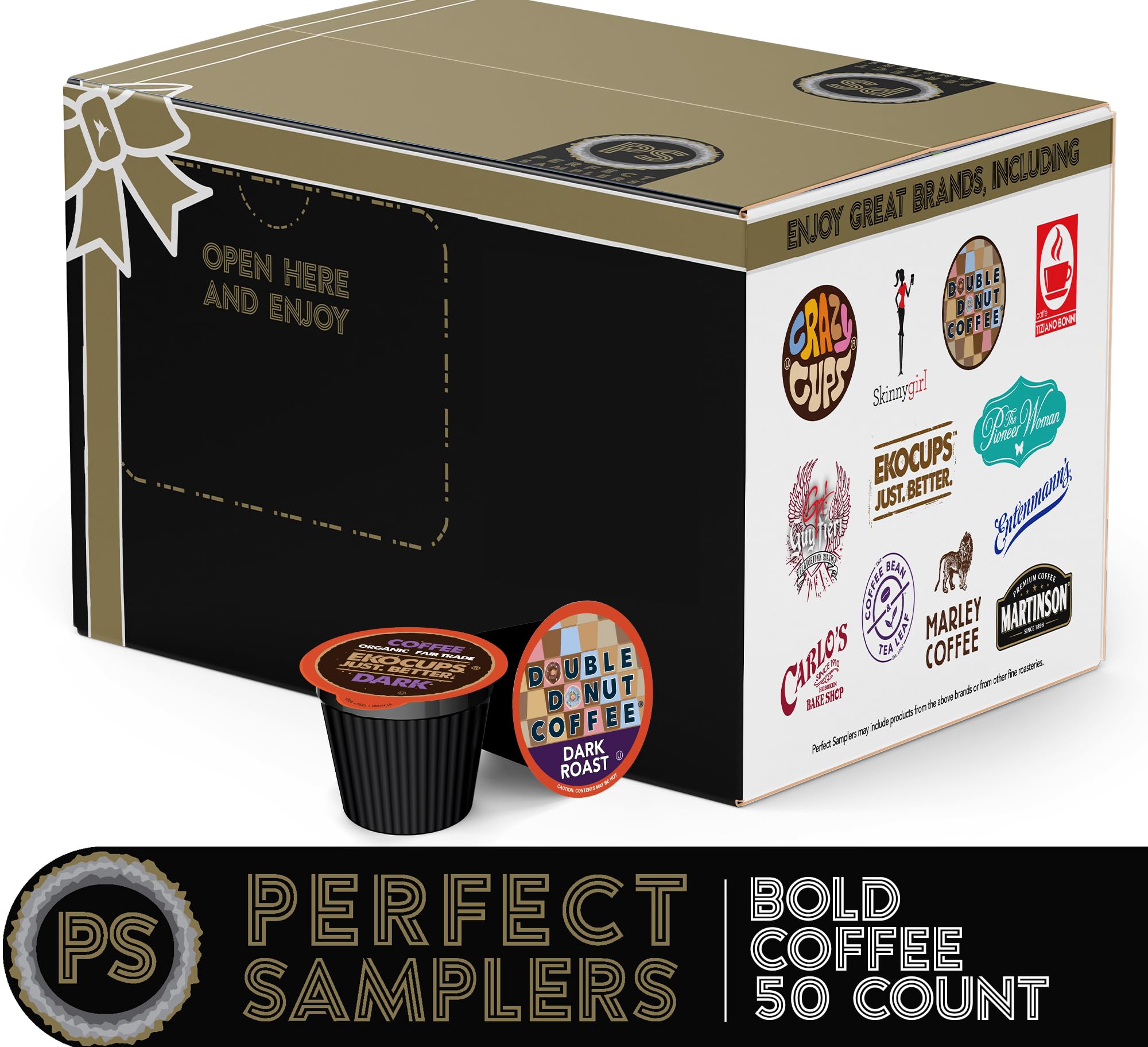 Coffee Variety Sampler, Including Dark Roast, Medium Roast, & Flavored Coffee Pods Variety Pack for Keurig K Cups Machines, Perfect Gift Set, 40 Count(Pack of 1)
