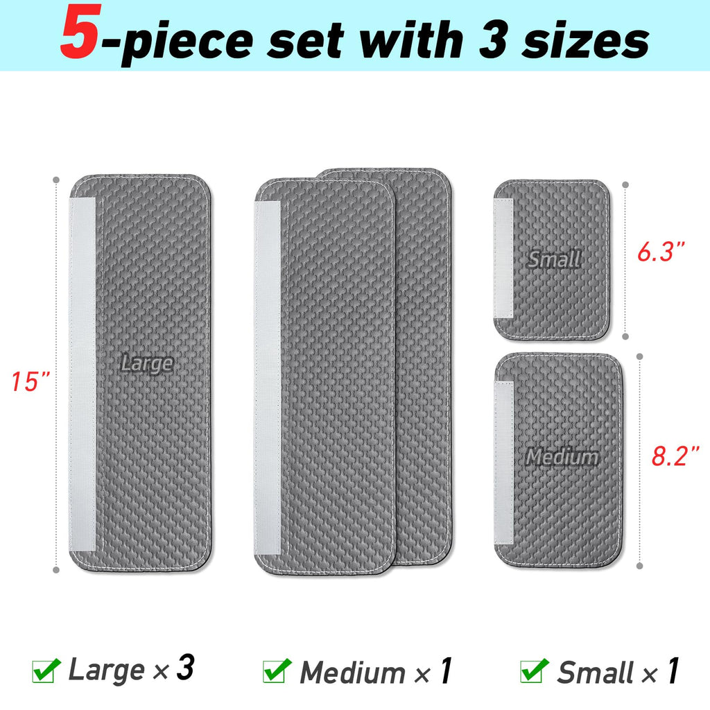 Refrigerator Door Handle Covers, Set of 4, Performance Appliance Handle Covers, Non-Slip Fridge Door Handle Covers, Keep Your Kitchen Clean, Microwave Oven Dishwasher door Handle Protectors(Brown)