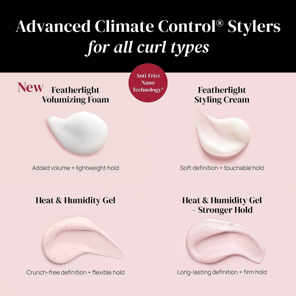 Ouidad Advanced Climate Control Heat & Humidity Gel for Curly Hair – Crunch-Free, Soft Hold Styling Gel, Fights Frizz & Locks In Moisture for Defined Curls, All Curl Types, Sulfate & Silicone-Free