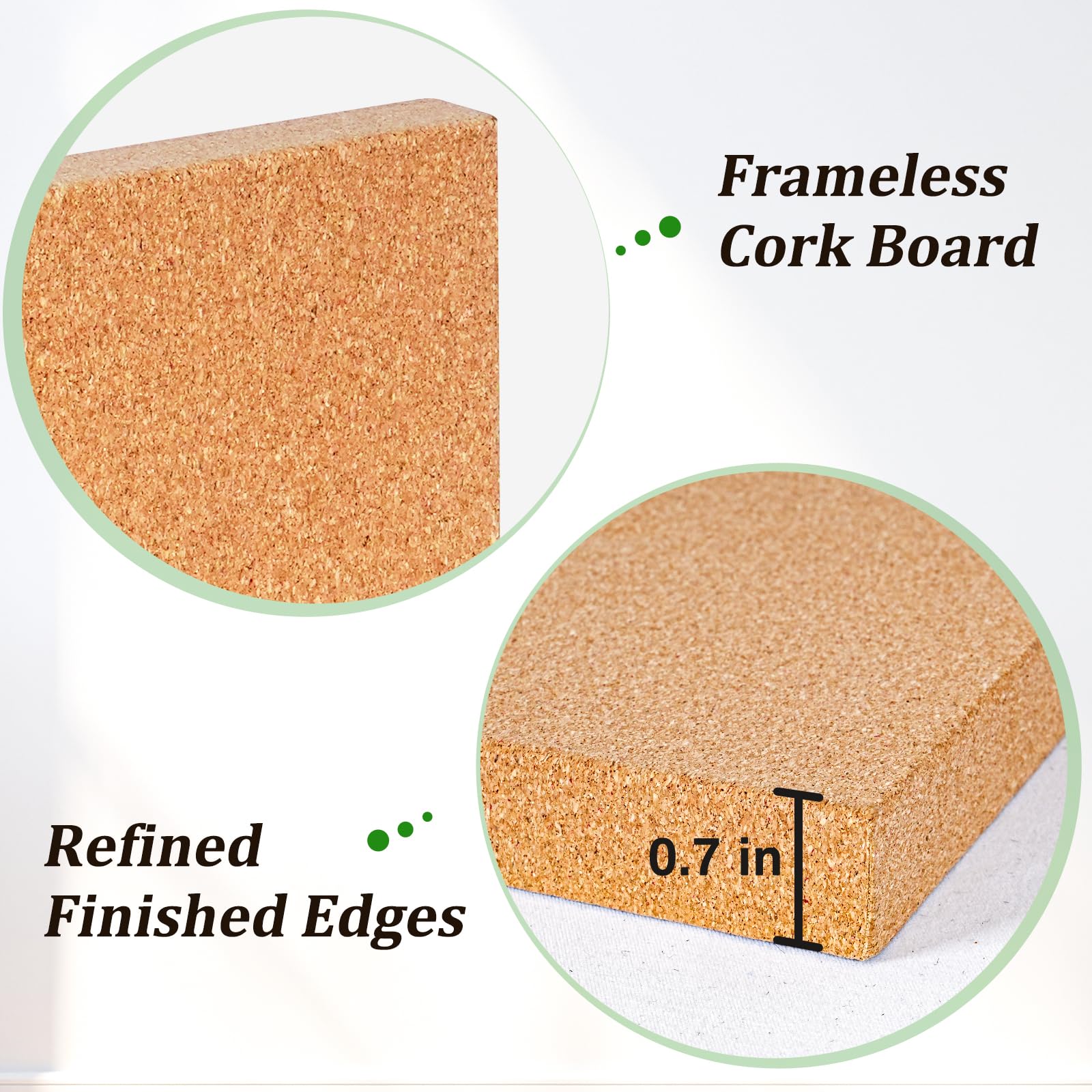 DOLLAR BOSS Black Cork Board with Linen Double-Sided 16''X 12'', Black Cork Boards for Walls, Wood Frame Bulletin Board Hanging Pin Board, Cork Board for Office Home School 1-Pack