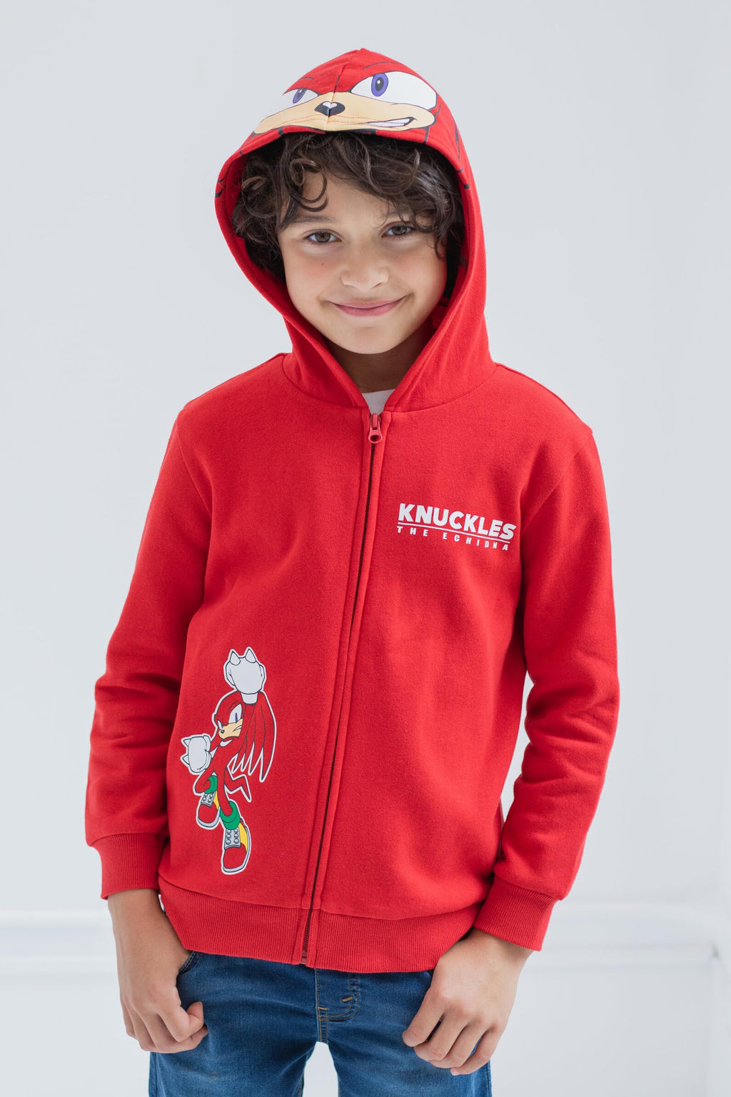 SEGA Sonic the Hedgehog Cosplay Fleece Zip-Up Hoodie Toddler to Big Kid