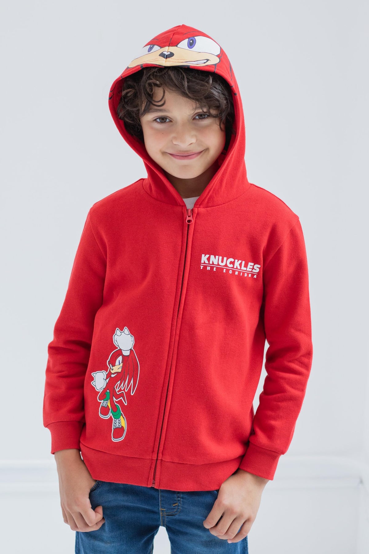 SEGA Sonic the Hedgehog Fleece Cosplay Zip-Up Hoodie Toddler to Big Kid