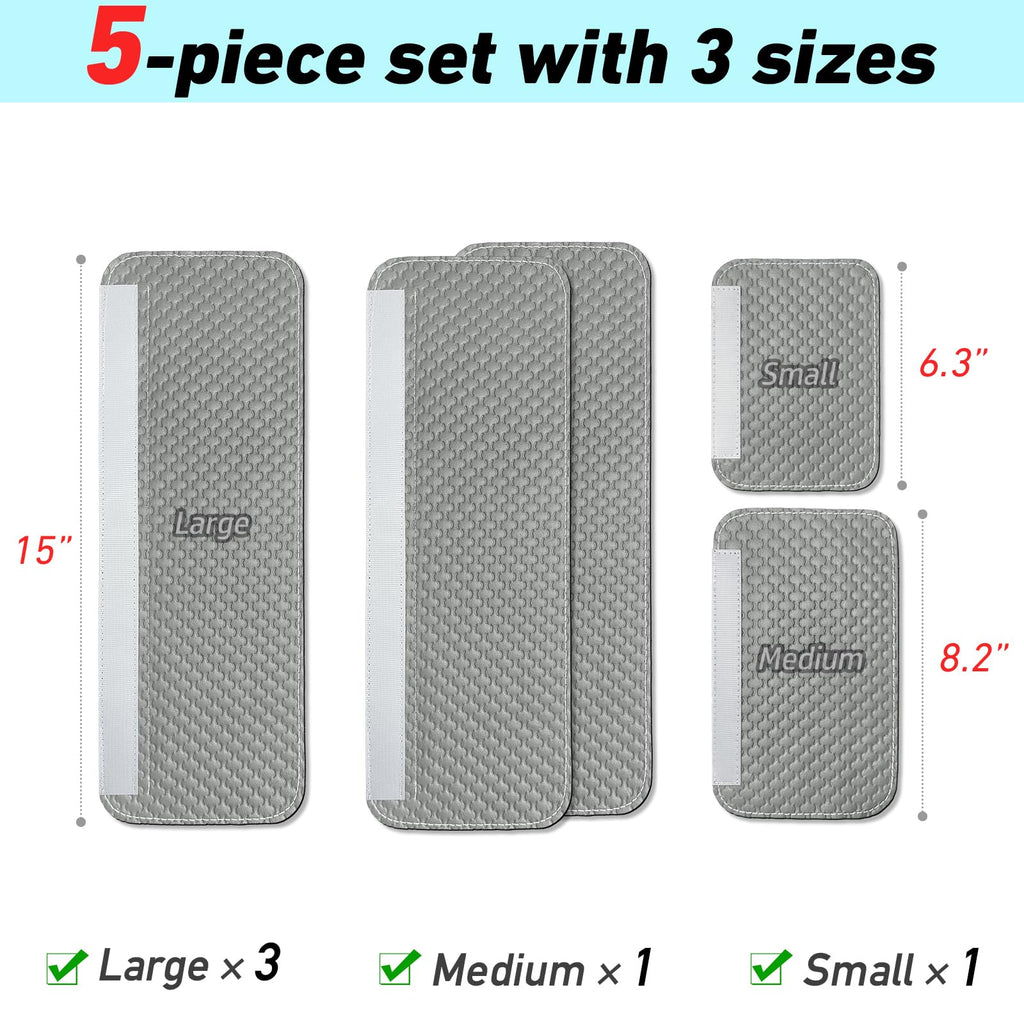 Refrigerator Door Handle Covers, Set of 4, Performance Appliance Handle Covers, Non-Slip Fridge Door Handle Covers, Keep Your Kitchen Clean, Microwave Oven Dishwasher door Handle Protectors(Brown)