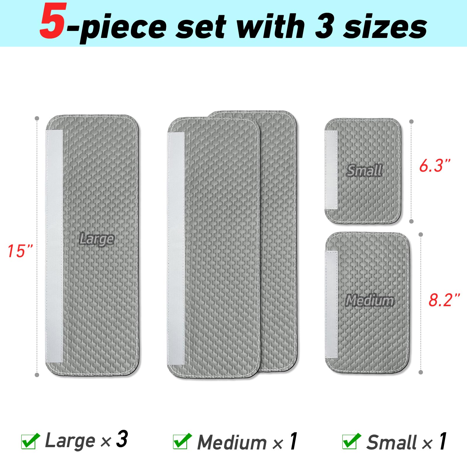 Refrigerator Door Handle Covers, Set of 4, Performance Appliance Handle Covers, Non-Slip Fridge Door Handle Covers, Keep Your Kitchen Clean, Microwave Oven Dishwasher door Handle Protectors(Brown)