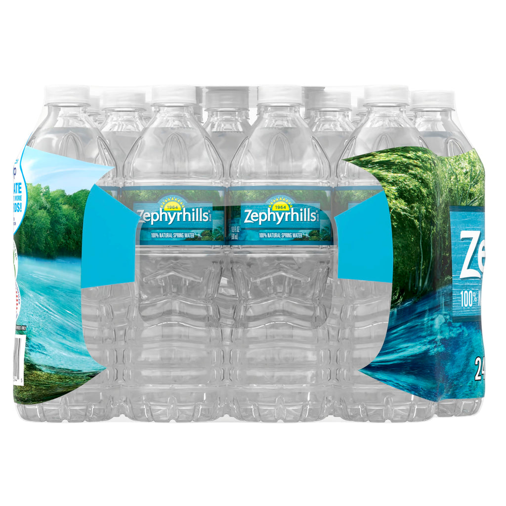 Zephyrhills Spring Water, 8 oz Mini Bottles, 48 Pack (3 Cases)