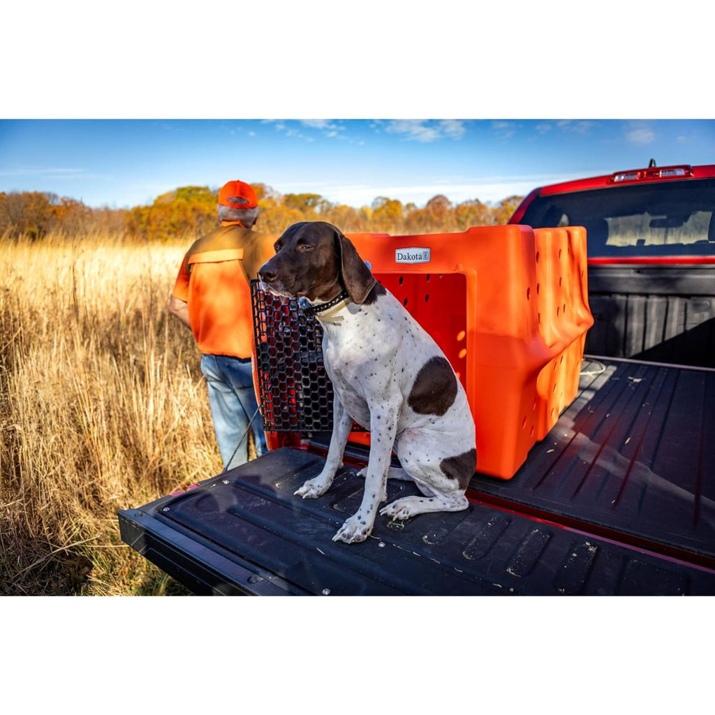 Dakota 283 Canine Rough and Tough Economy Dog Crate w/ Removable Two-Way Door - Heavy Duty Outdoor Kennel for Medium Breed Dogs (Coyote Granite, Intermediate)