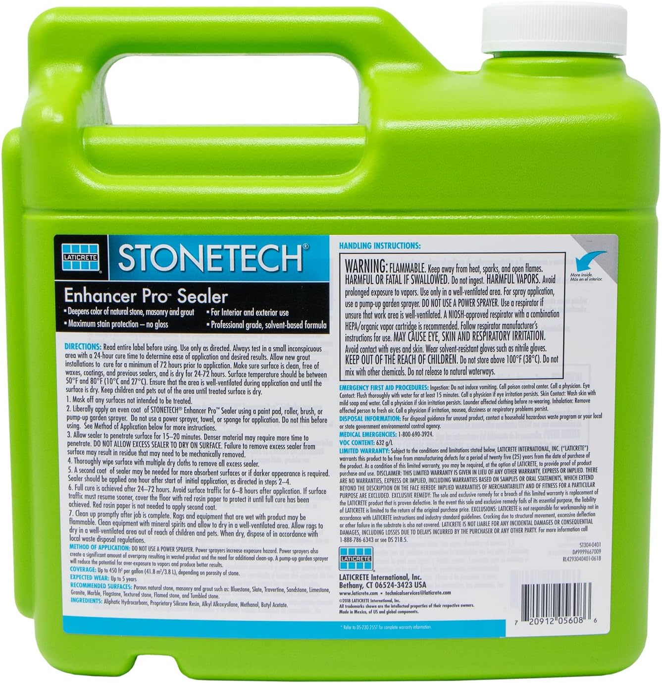 STONETECH Enhancer Pro Sealer, 1 Gallon (3.8L) Bottle