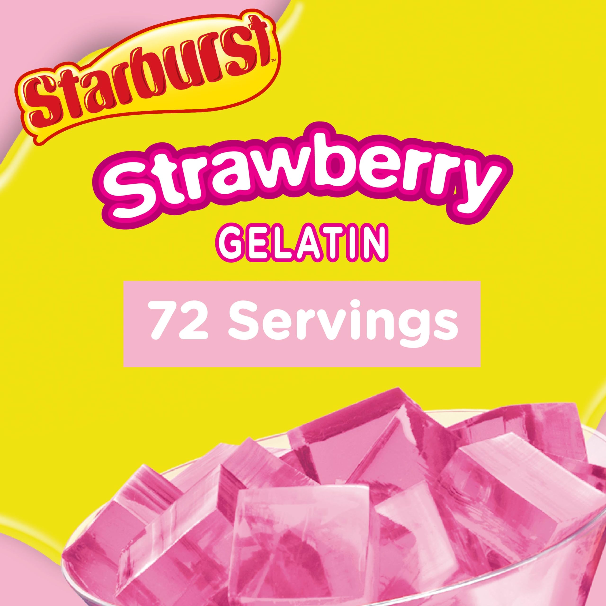 Starburst Gelatin – Blue Raspberry, 3.91 Ounce Box (Pack of 12)
