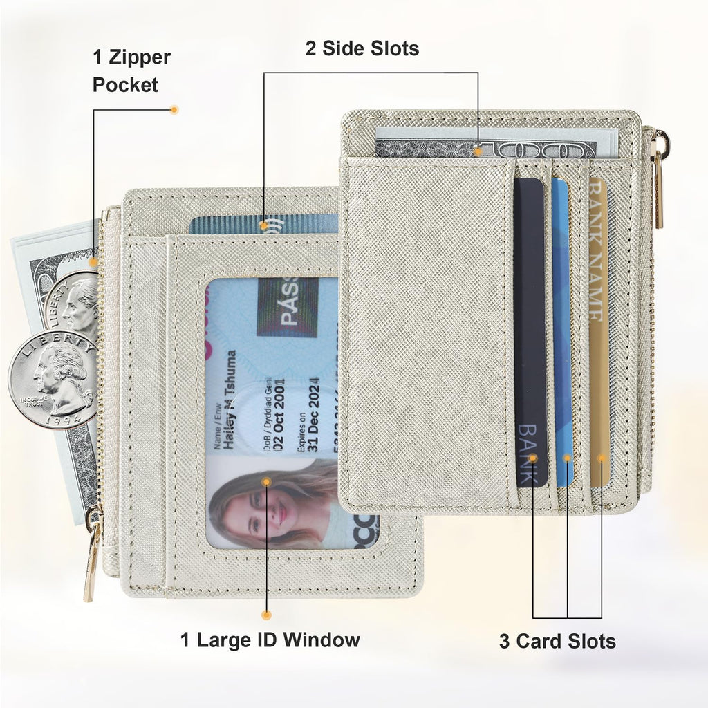 Sodsay Card Case Slim Front Pocket Wallet for Women Credit Card Holder with Keychain | Slim, Credit Card Holder, Front Pocket, with Keychain | Slim