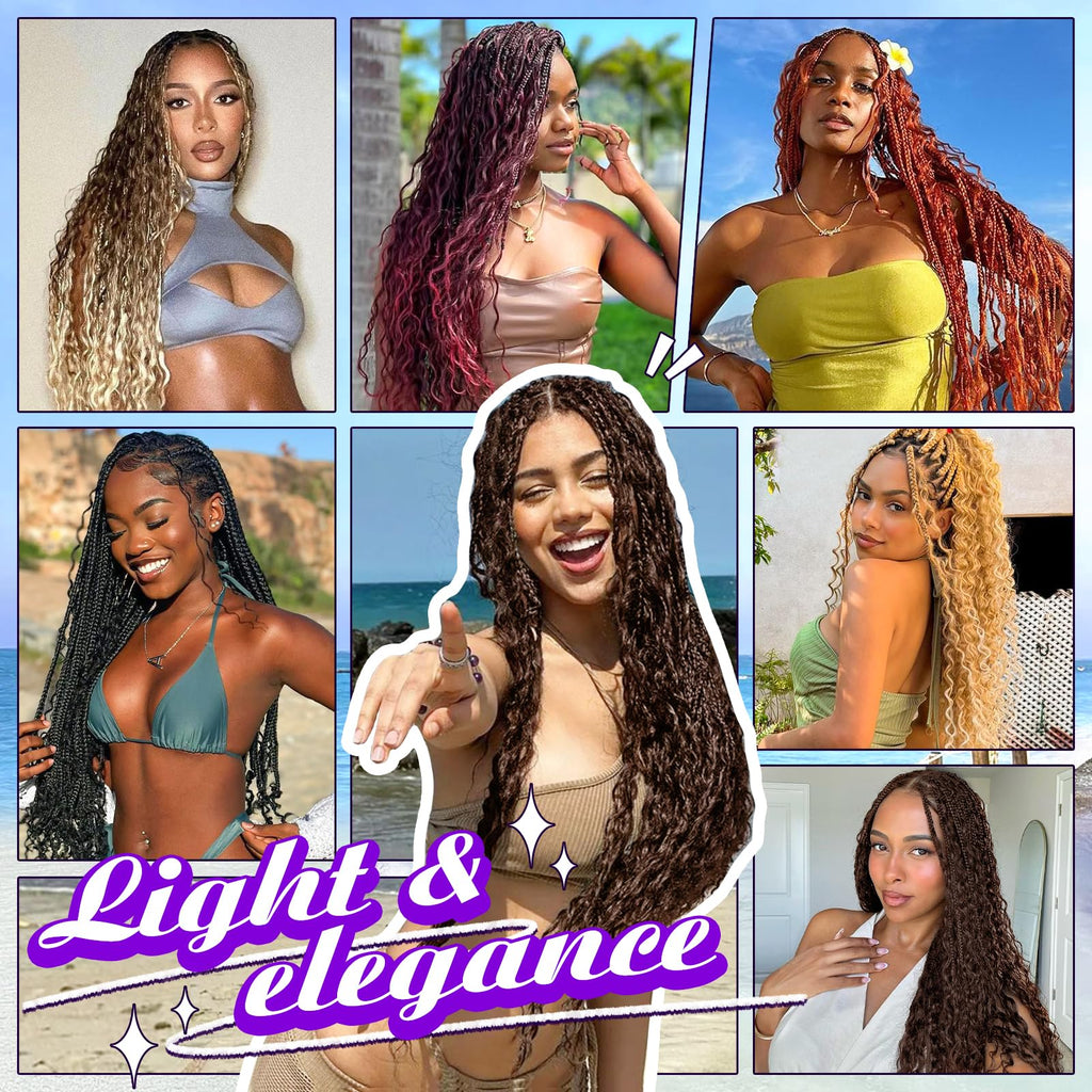 Human Braiding Hair for Boho Braids 110g Deep Wave Boho Bulk Human Hair for Braiding Knotless 12A Wet and Wavy Bohemian 3 No Weft Bundles/Pack Curly Braids Honey Blonde 16 Inch