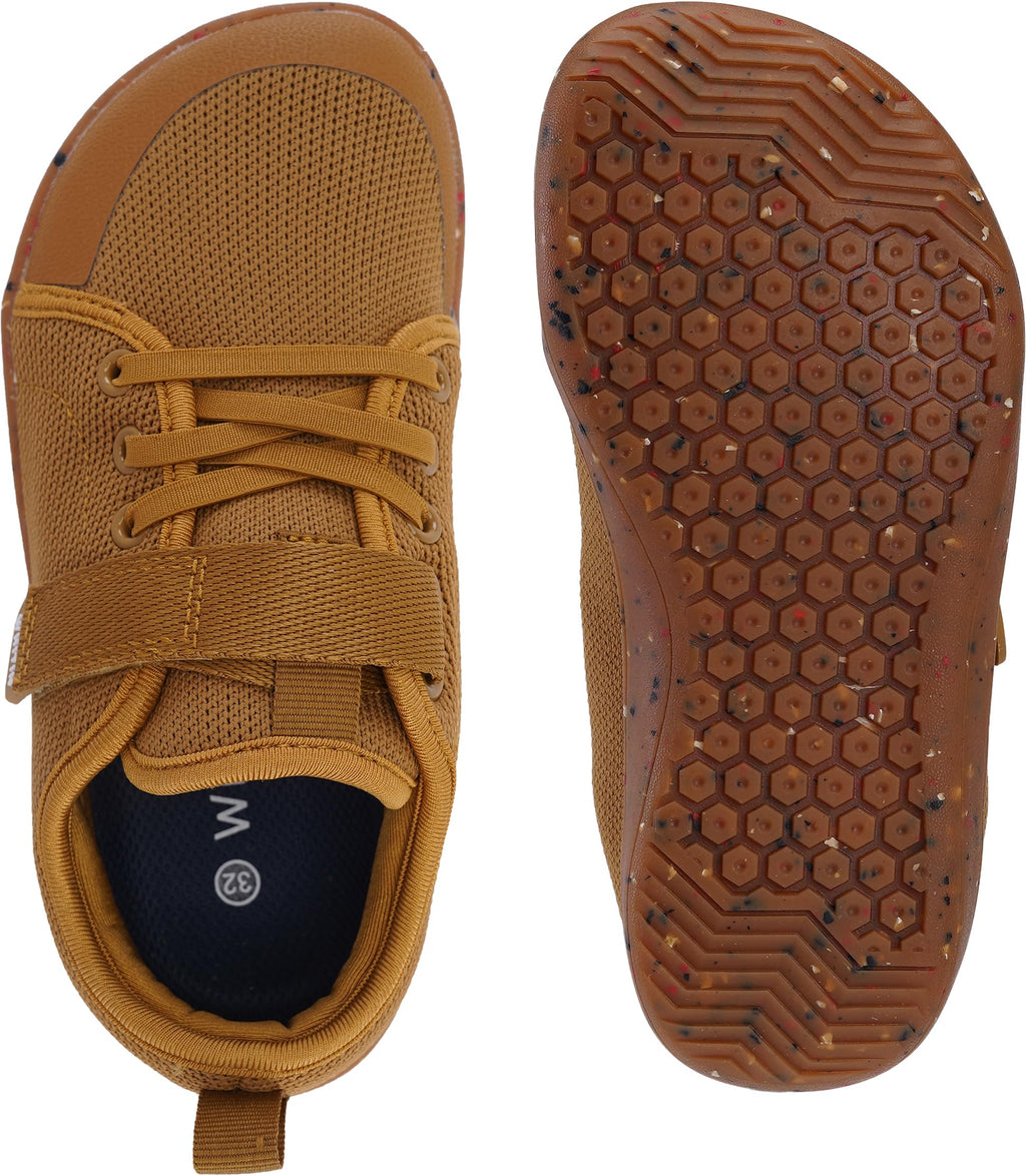 WHITIN Little/Big Kid Barefoot Shoes | Boys/Girls Lace-up Minimalist Sneakers | Wide Toe Box | Natural Flexible Fit