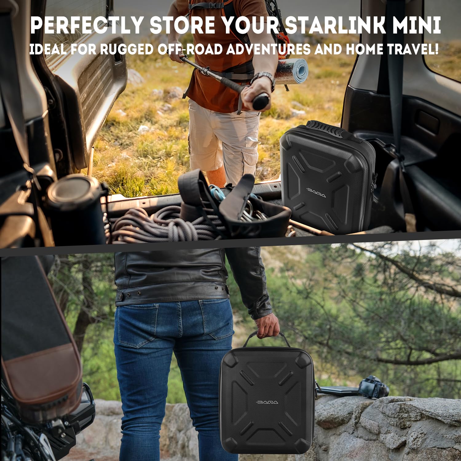 Ultra-Light Case for Starlink Mini – Waterproof, Shockproof EVA for Starlink Case Shoulder Star Link Bag with Dual Carry Options | Ideal Starlink Mini Accessories