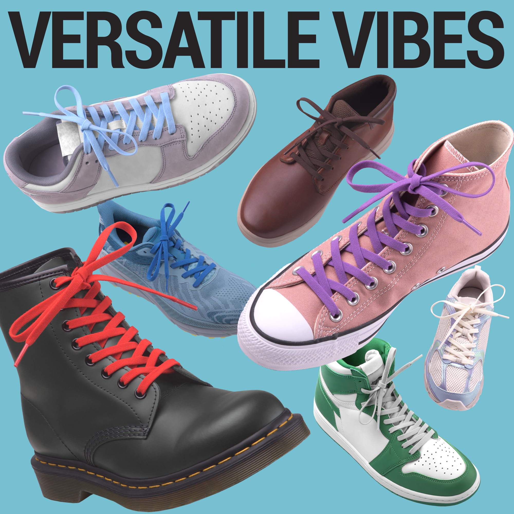 Miscly Flat Elastic Shoelaces