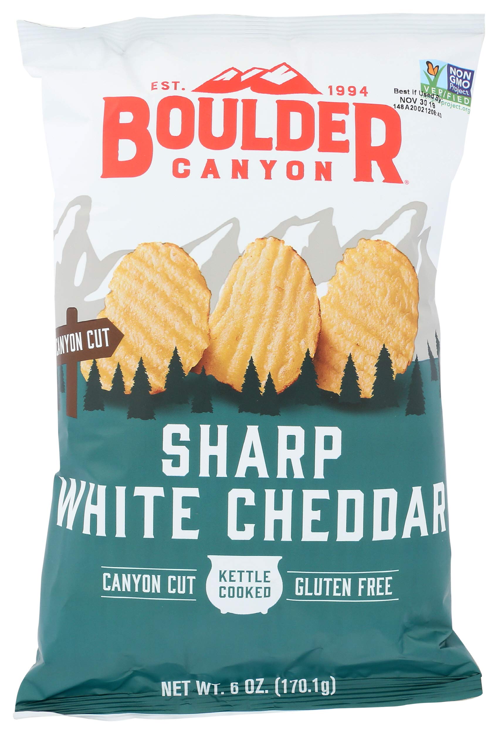 Boulder Canyon Boulder Batch Agave Sriracha Kettle Potato Chips, 5.25 oz - Pack of 12
