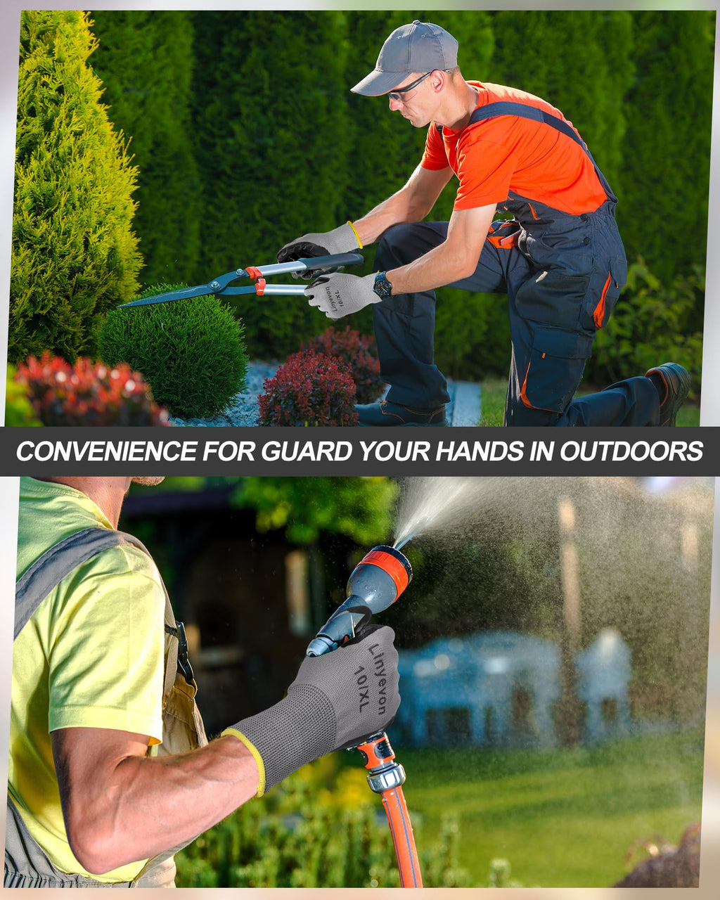 Maxcheck PU Coated Gloves Bulk, Reusable Rubber Safety Gloves for Men Women Work Warehouse, Mechanic, Woodworking