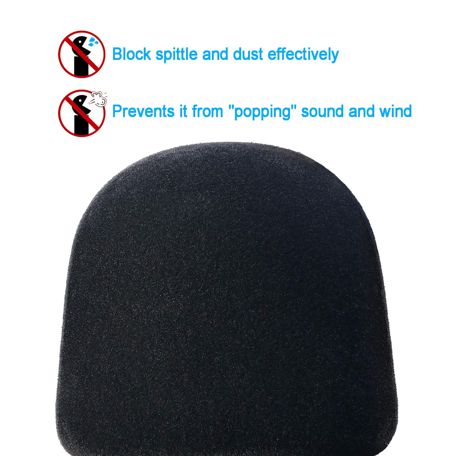 YOUSHARES 2PCS Blue Yeti Pop Filter for Blue Yeti Microphone, Yeti Foam Windscreen with Dead Cat Blue Yeti Mic Cover for Yeti Mic and Blue Yeti Pro USB Microphone