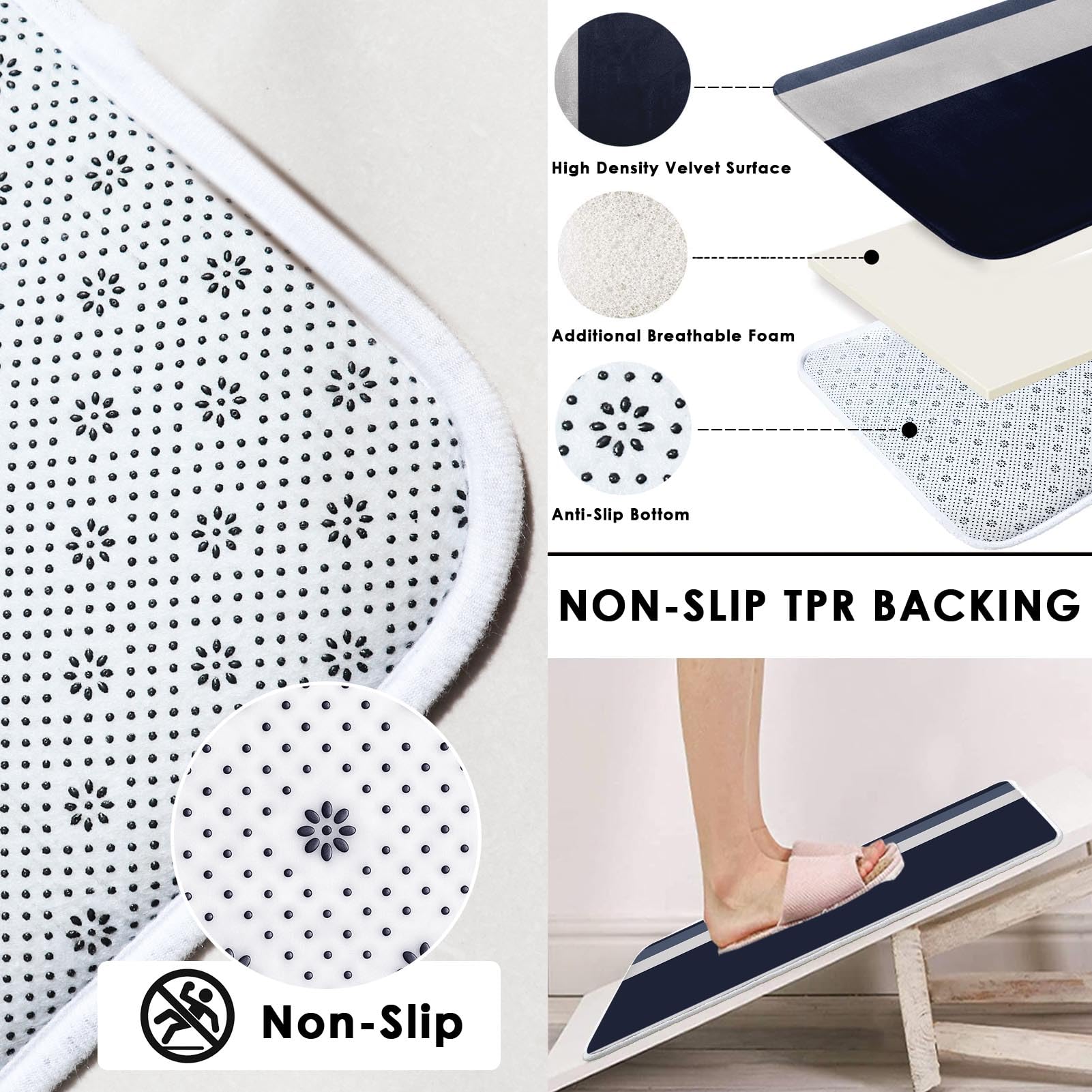 Beige Geometric Shower Curtain Set with Toilet Lid Cover and Non-Slip Rugs for Bathroom, Black Grey White Checkered 4 Pcs Shower Curtain, Modern Abstract Bathroom Set with 12 Hooks