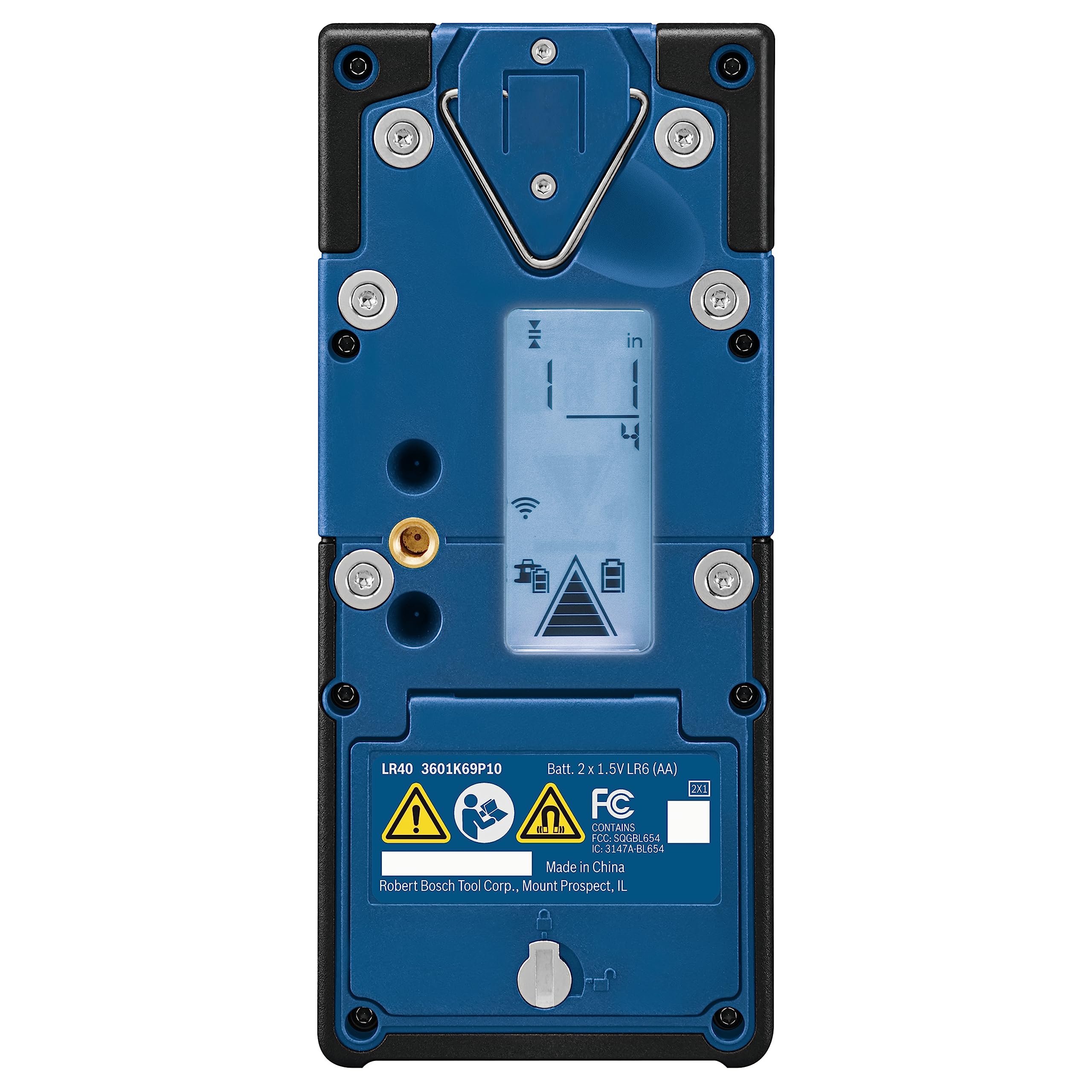 BOSCH LR1 500 Ft Green-Beam Rotary Laser Receiver, Includes Mounting Bracket & 9V Battery