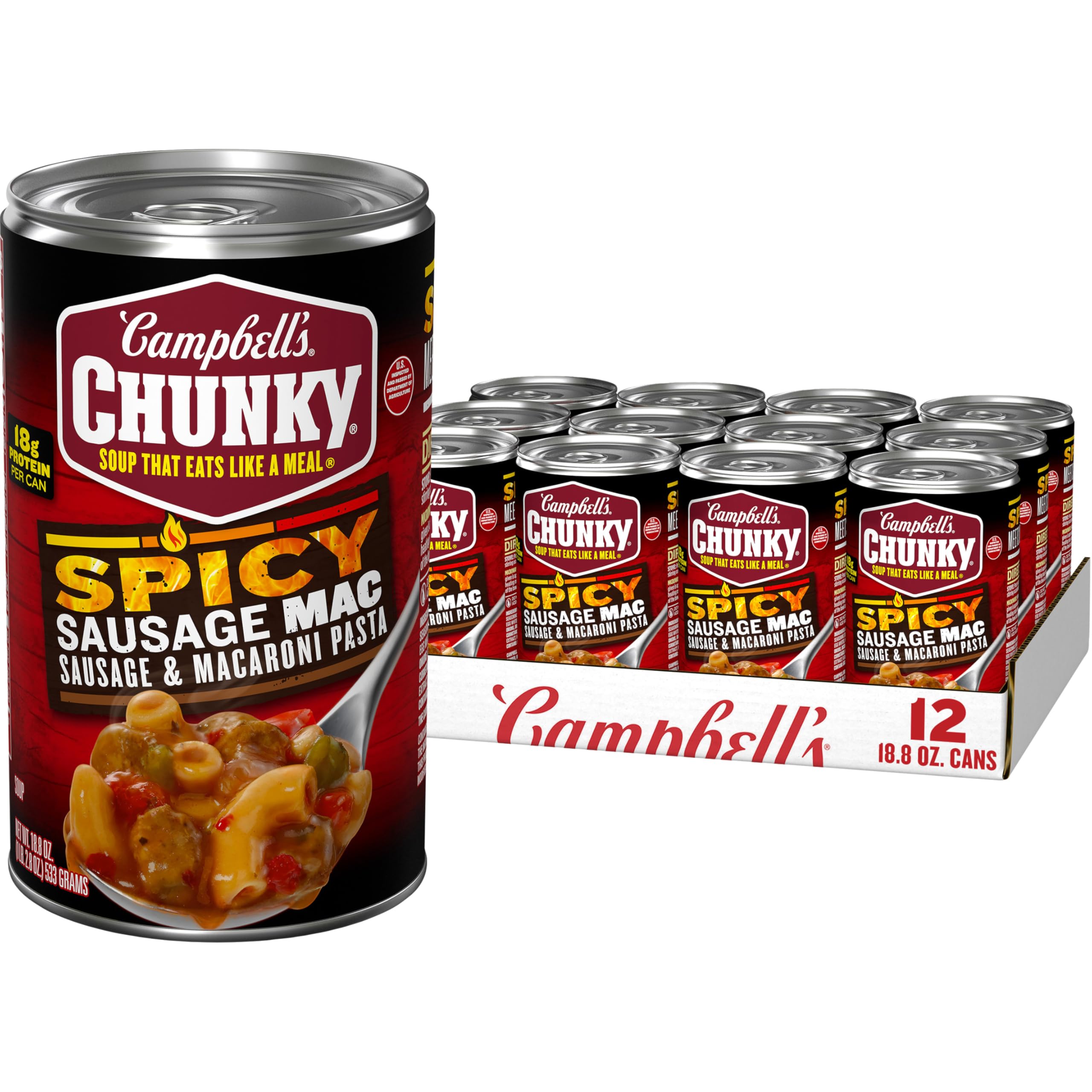 Campbell’s Chunky Soup, Savory Pot Roast Soup, 18.8 oz Can