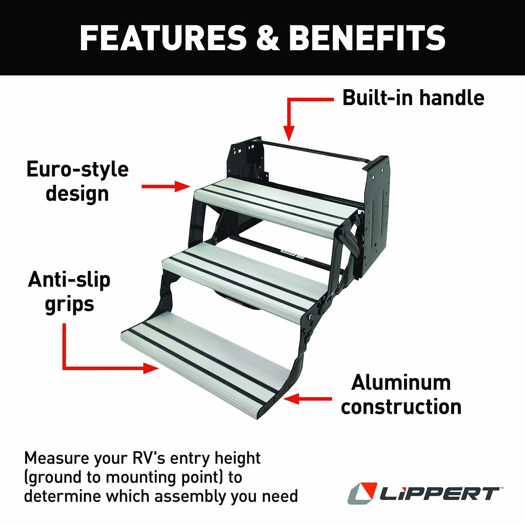 Lippert Components 432698 Alumi-Tread Quad Manual Step