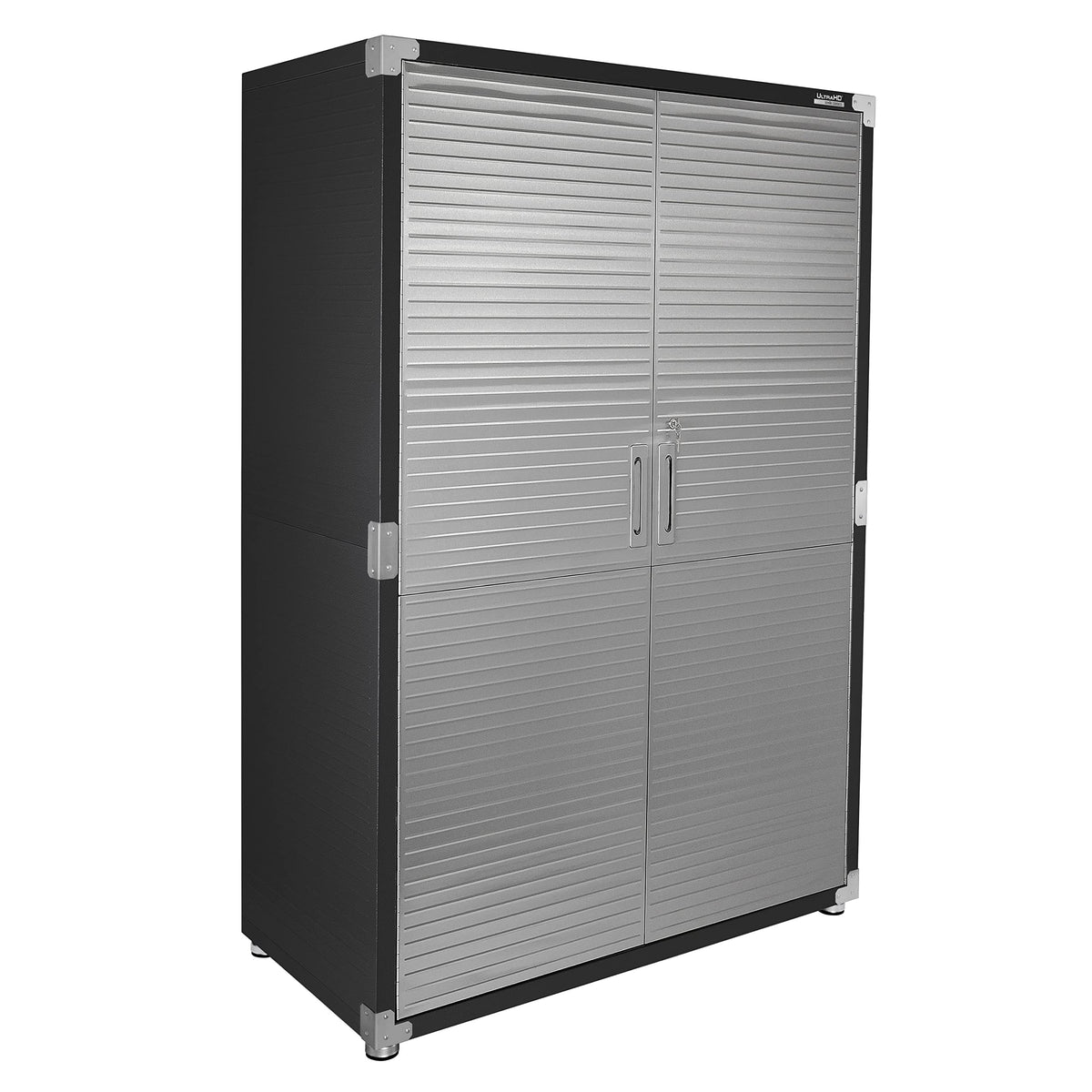 Seville Classics UltraHD Solid Steel Lockable Metal Storage Cabinet Locker Organizer, w/Adjustable Shelves for Garage, Warehouse, Office, Classroom, Granite, 30" W x 18" D x 72" H