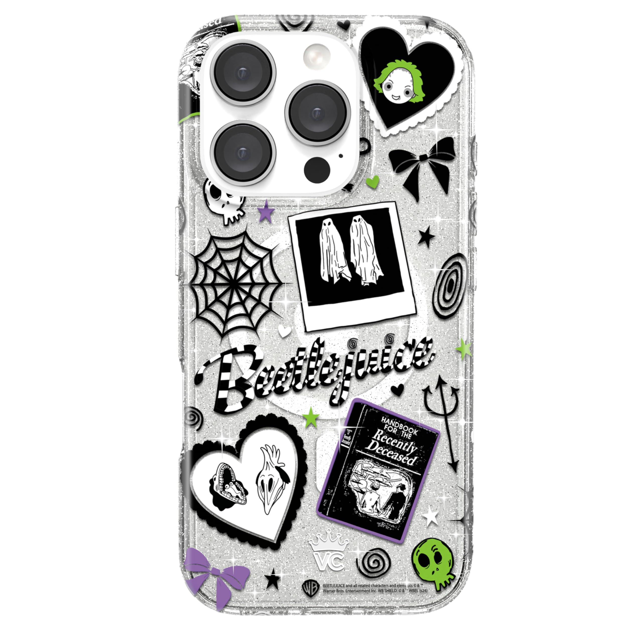VELVET CAVIAR for iPhone 16 Case - Compatible with MagSafe [10ft Drop Tested] - Valentine's Day - Be Mine Glitter