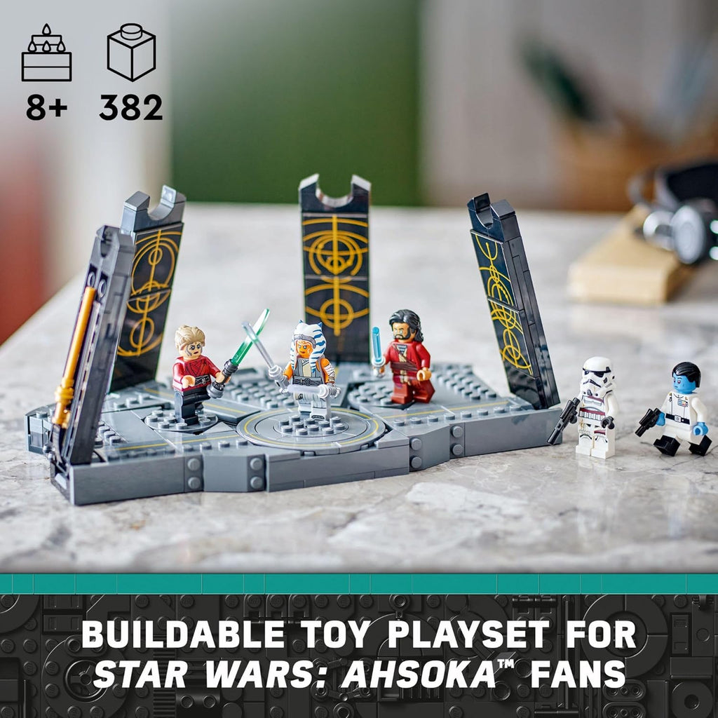 LEGO Star Wars Ahsoka Tano’s Duel on Peridea Building Toy for Kids, Collectible Toy with 5 Star Wars Minifigures Including Grand Admiral Thrawn & Ahsoka, Fun Gift for 8 Year Old Boys & Girls, 75385