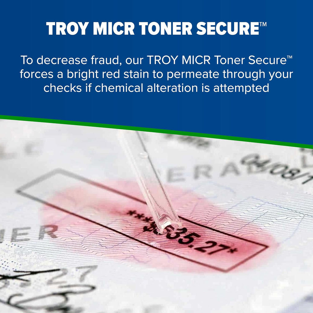 Troy 4001/4101 MICR Toner Secure Standard Yield Cartridge, Check Printing, Coordinating HP Part Number: W1480A, Yields 2900 Pages, Black