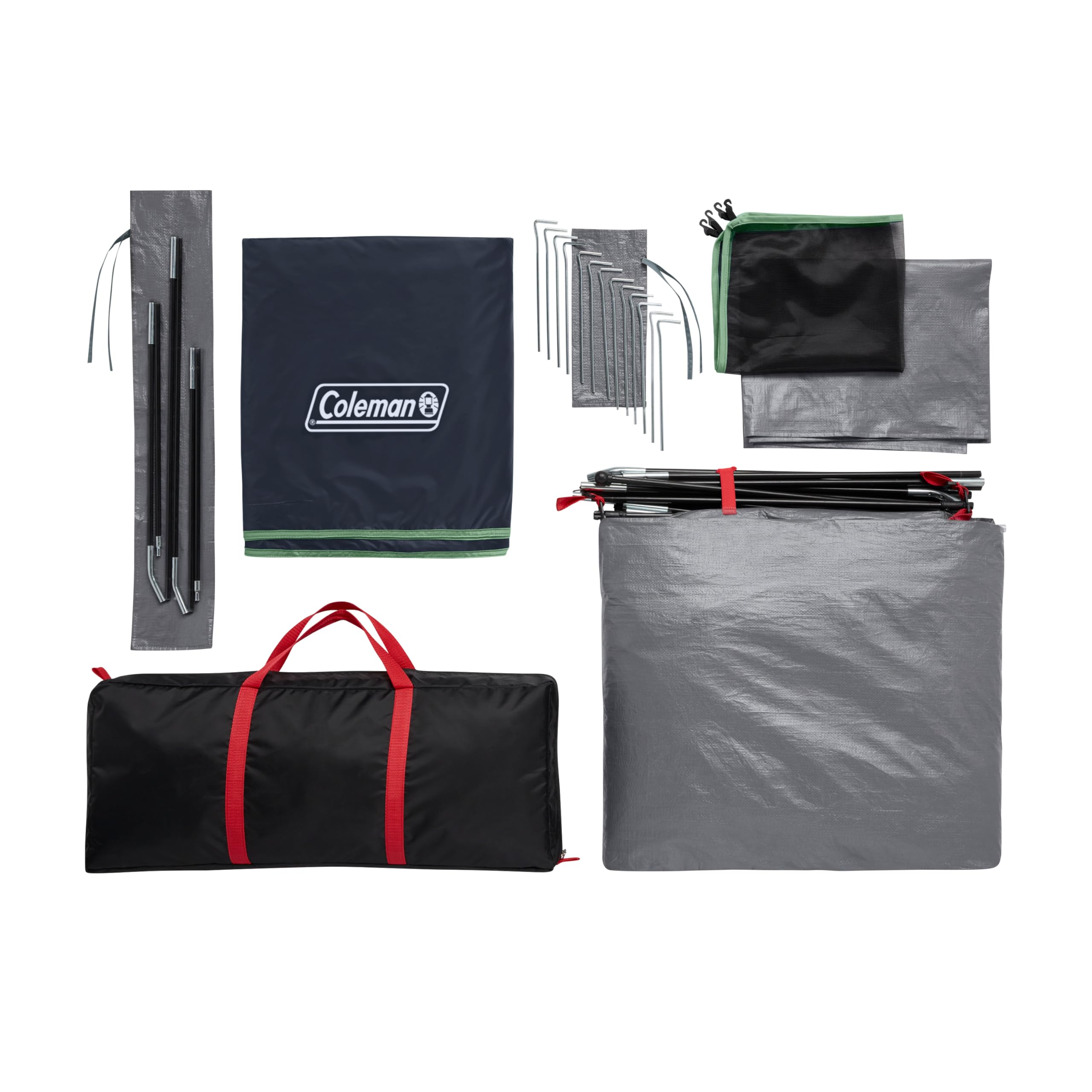 Coleman Skydome Camping Tent with 5 Minute Setup, 2/4/6/8 Person Weatherproof Tent with Rainfly & Carry Bag, 20% More Headroom Than Traditional Canopies