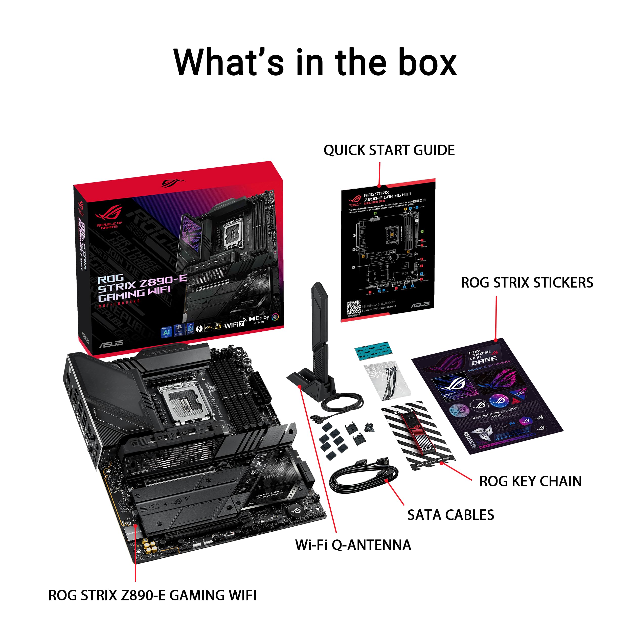 ASUS ROG Strix Z790-E Gaming WiFi 6E LGA 1700(Intel 14th,13th&12th Gen) ATX gaming motherboard(PCIe 5.0, DDR5,18+1 power stages,2.5 Gb LAN,Thunderbolt 4,5xM.2, 1xPCIe 5.0 M.2,Front panel USB 3.2 port)