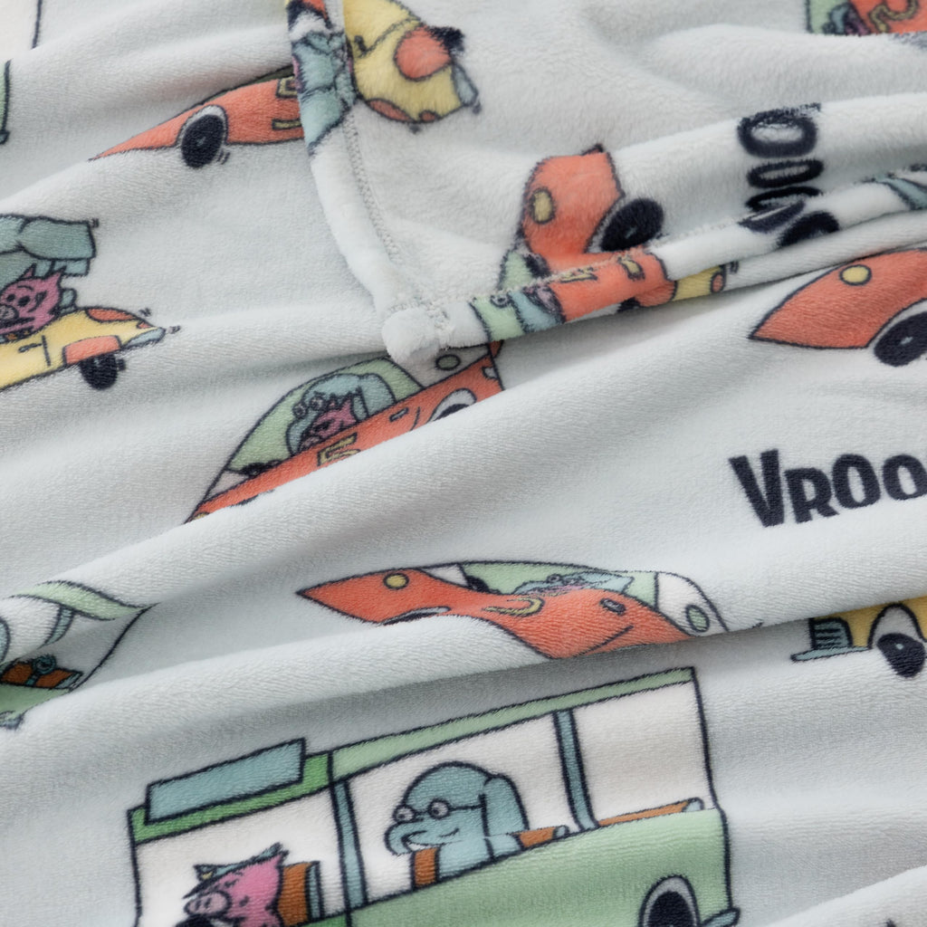Berkshire Blanket VelvetLoft® Luxury Soft Polyester Throw Blanket, Don’t Let The Pigeon Drive The Bus, 50 x 70in(Official Mo Willems® Product)