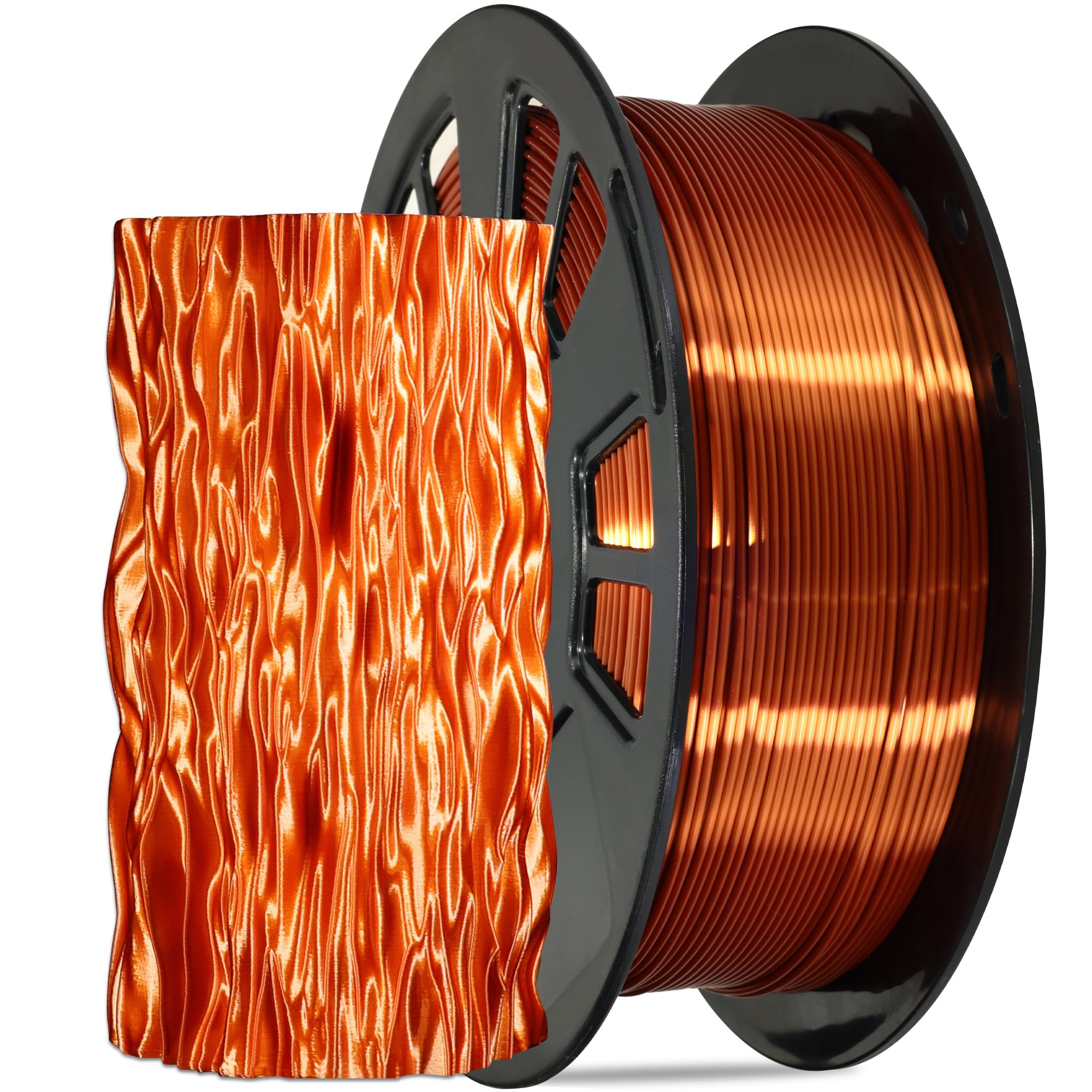 1.75mm PLA 3D Printer Filament Bundle: Glow in Dark Green/Blue/Purple/Rainbow, One Spool Clear Multi Colored, Each Spool 250g, Total 1.25Kg 3D Printing Material, 250g x 5 Spools Glow in Dark PLA