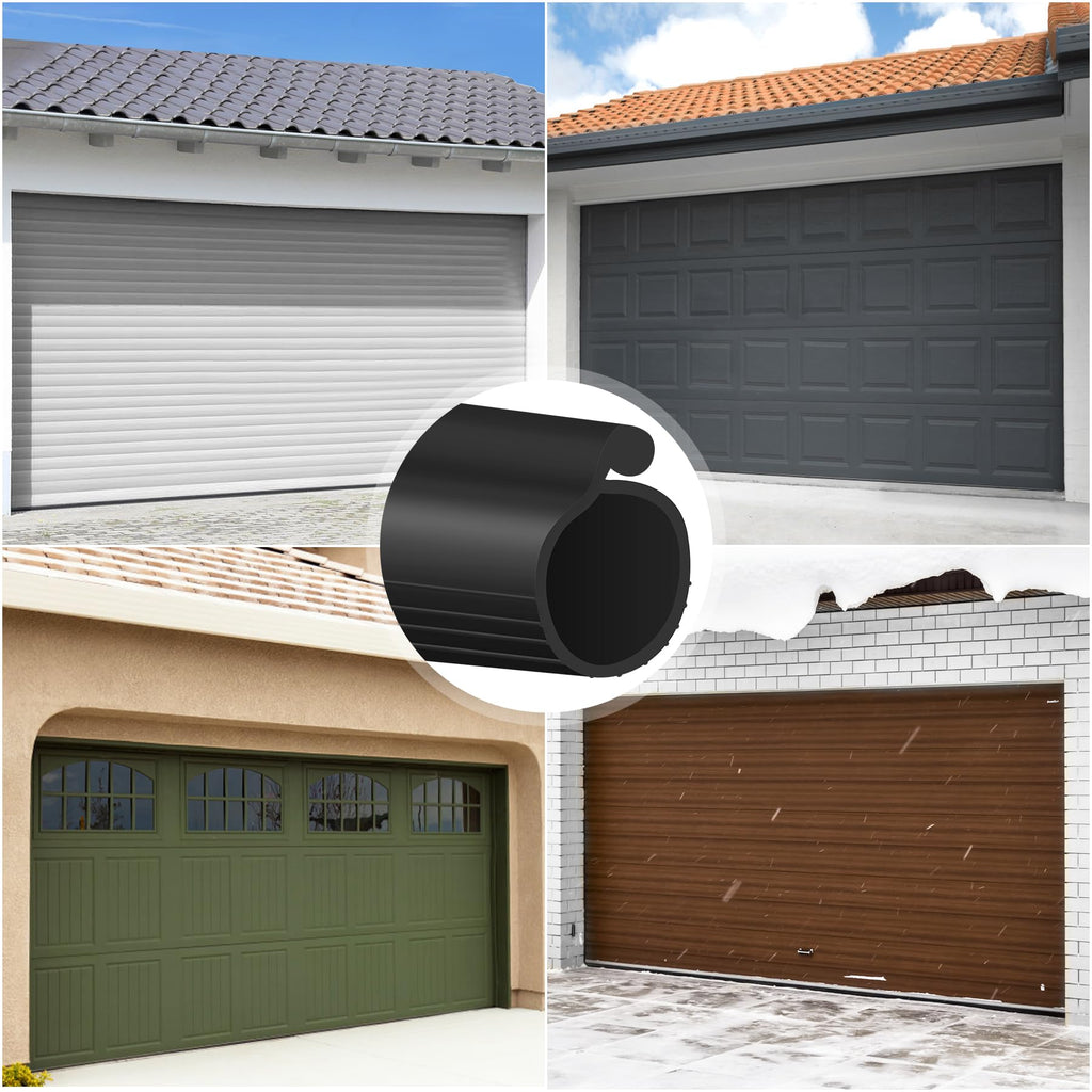 ToLanbbt 8.2FT Garage Door Seals Bottom Rubber 0.19" P Bulb Bottom Weather Seal, Weatherproof Replacement Weather Stripping Compatible with Overhead Door (8.2 FT, Gray)
