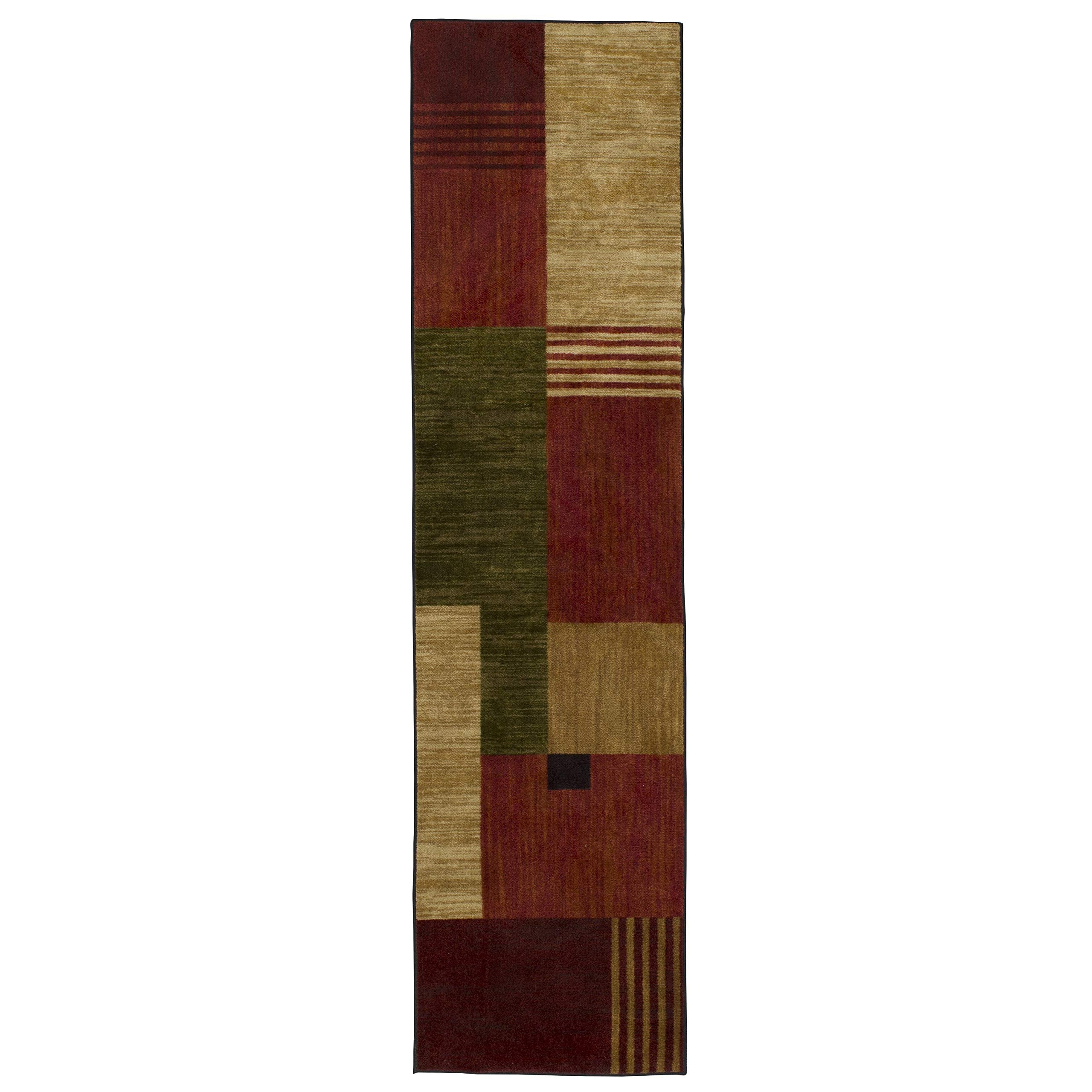 Mohawk Home Alliance Modern Geometric 1' 8" x 2' 10" Area Rug - Red - Perfect for Living Room, Dining Room, Office