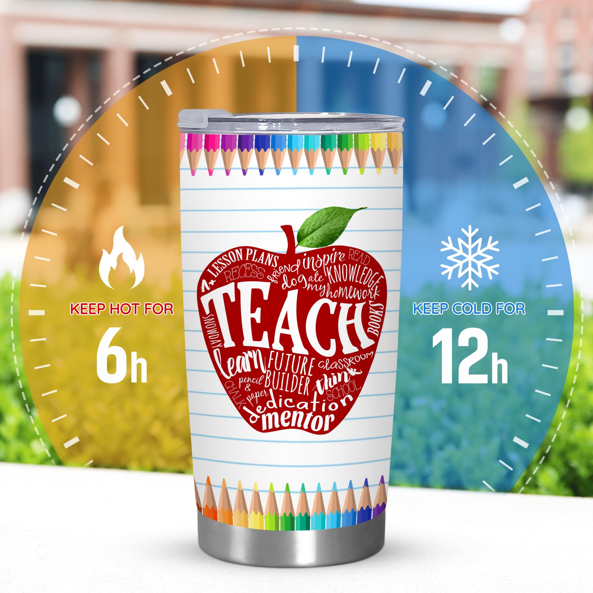 TEEZWONDER Thank You Gifts for Women - Chaos Coordinator 20 oz Stainless Steel Insulated Tumbler with Lid - Employee Appreciation Birthday Gifts for Women Coworkers Boss Teacher Nurse Friend