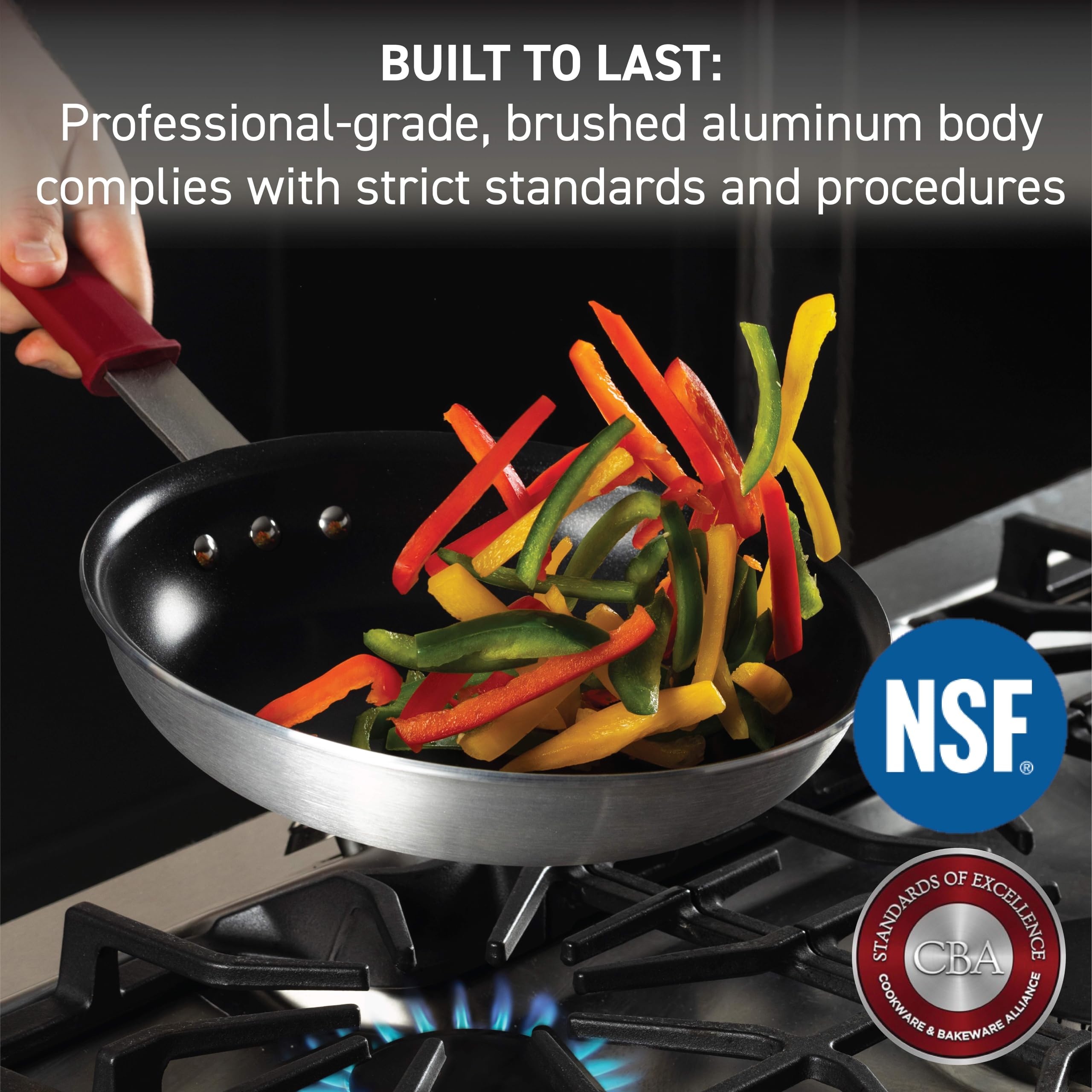 T-Fal Ultimate Hard Anodized Nonstick Fry Pan With Lid 12 Inch, Oven Broiler Safe 400F, Lid Safe 350F, Cookware, Pots and Pans, Kitchen Frying Pans, Skillets, Home, Dishwasher Safe, Onyx