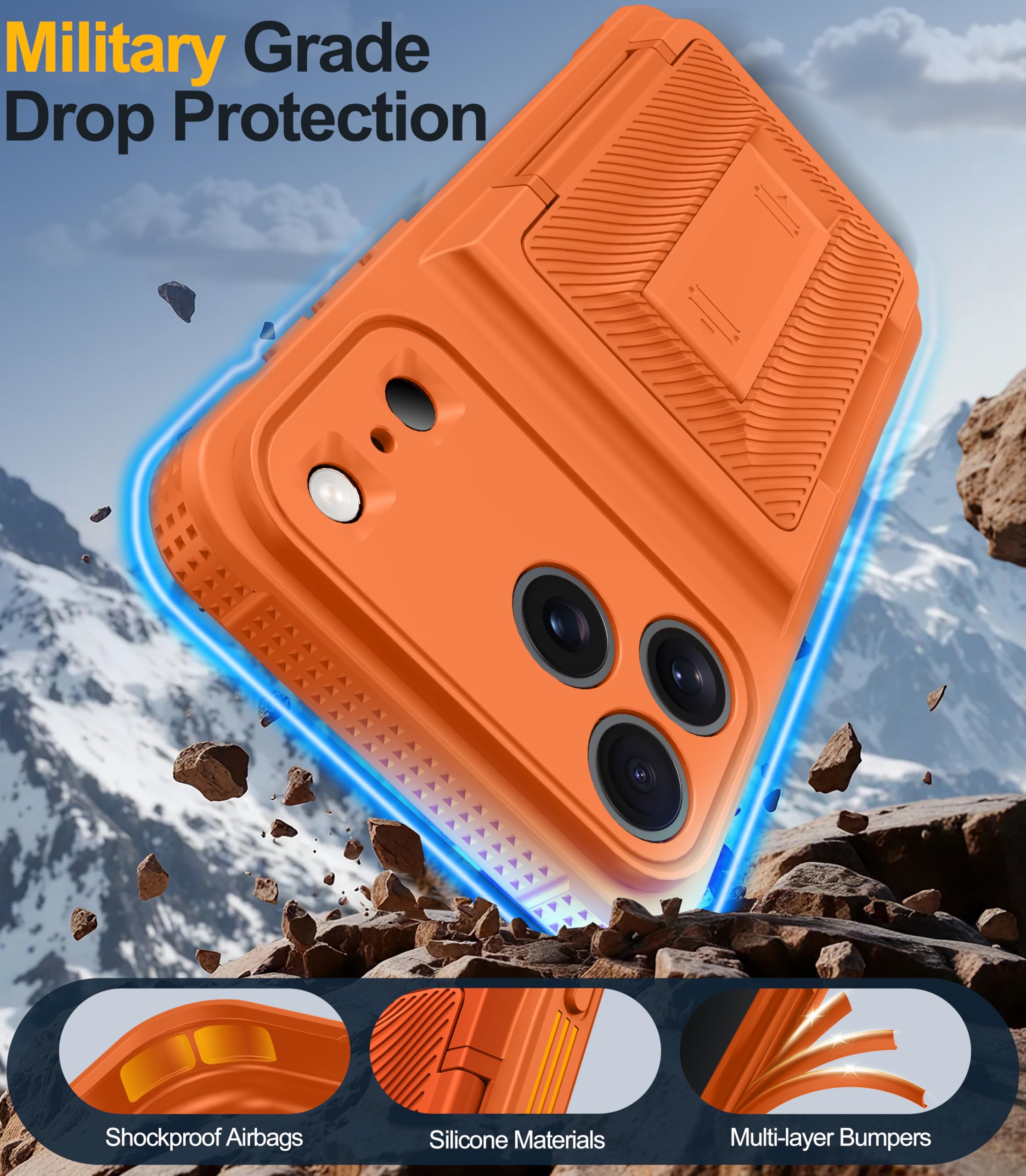 Oneagle Wallet for iPhone 16 Pro Max Case with Card Holder (4-5 Cards) [RFID Blocking] [Privacy Screen Protector] Full Camera Protection & Kickstand, 15FT Shockproof Phone Case for iPhone 16 Pro Max