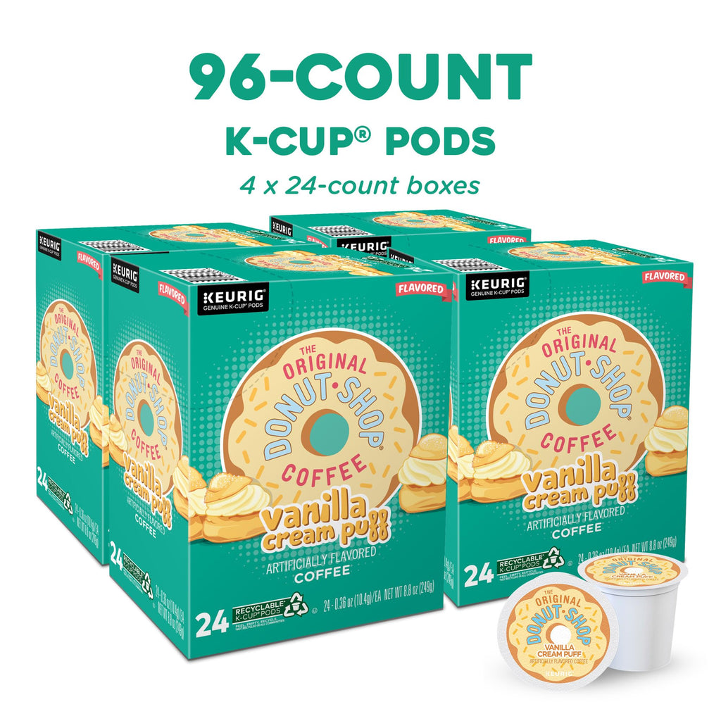 The Original Donut Shop Coffee Chocolate Glazed Donut Keurig Single-Serve K-Cup Pods, Medium Roast Coffee, 60 Count (6 Packs of 10)