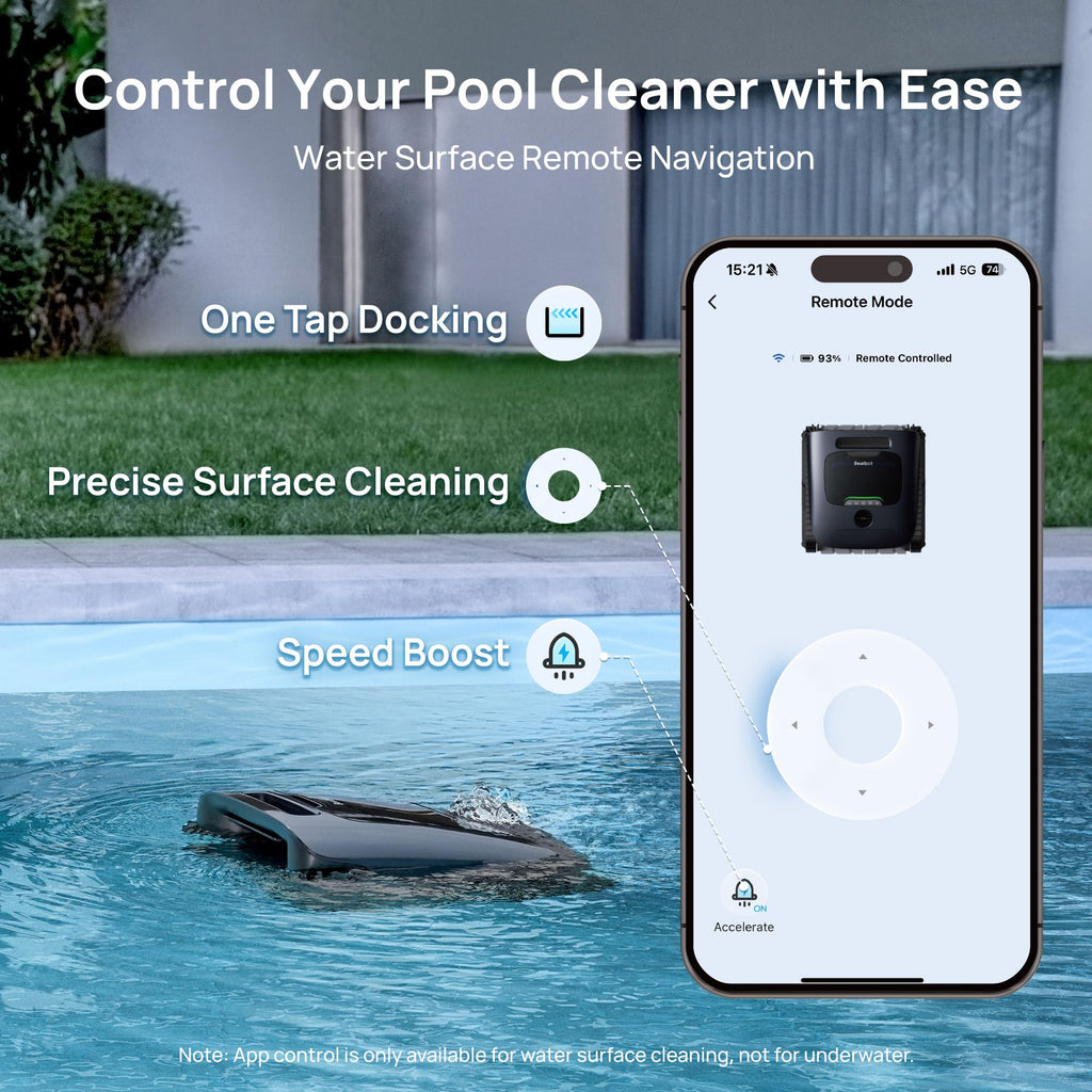 Beatbot AquaSense 2 Ultra Pool Vacuum Robot, Pool Mapping with AI Camera, AI Cruise Debris Detection, Multi-Level Platform Cleaning, 5-in-1 Cleaning, Superior Surface Cleaning – Midnight Blue