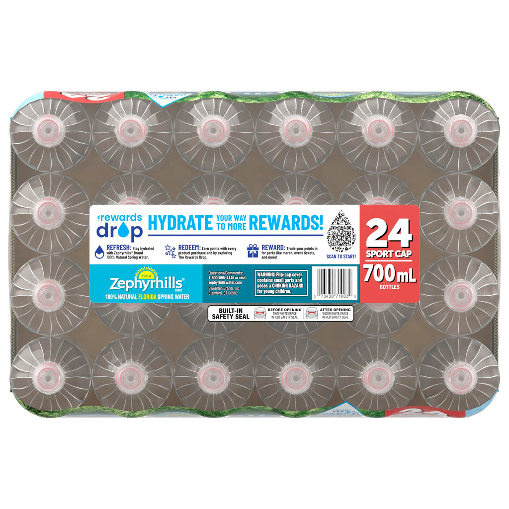 Zephyrhills Spring Water, 8 oz Mini Bottles, 48 Pack (3 Cases)