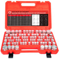 AKM 80 Pcs JIC 37° Flare Cap and Plug Kit Industrial Hydraulic Cap and Plug Hose Tube and Pipe Fitting Kit Precision Threading in Dash Sizes 4 6 8 10 12 16